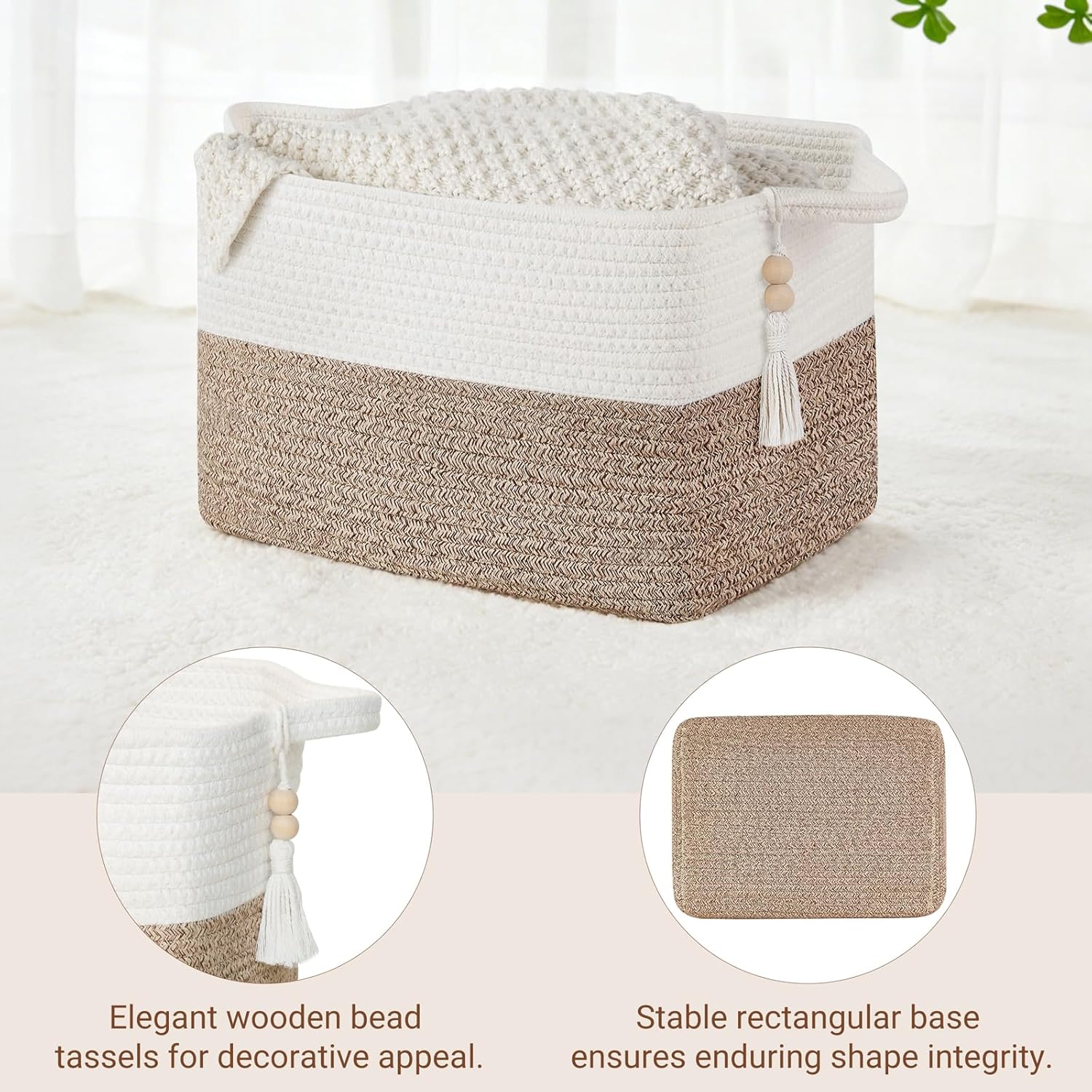 Woven Storage Basket / Books