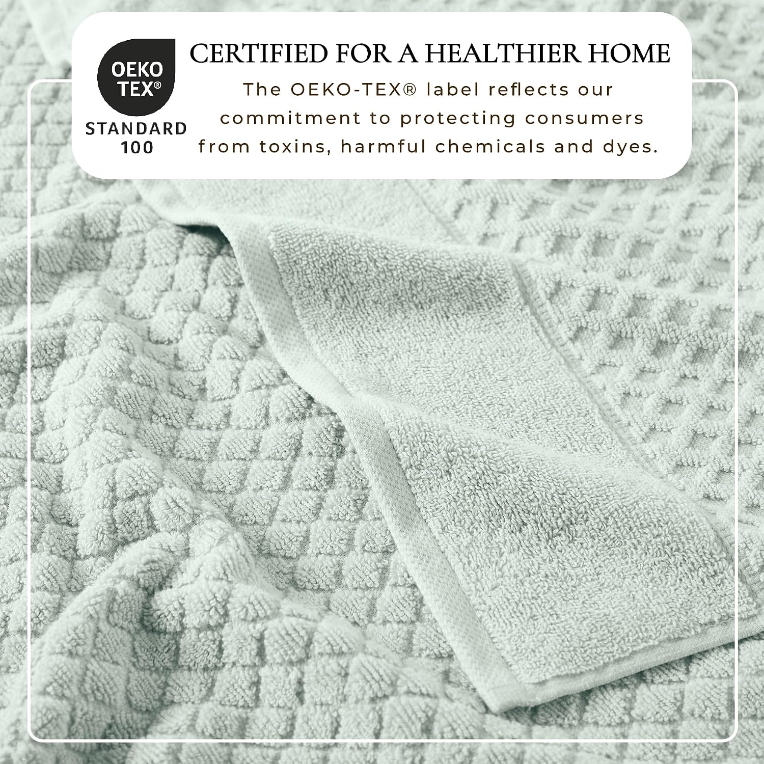 Great Bay Home Hand Towels - 100% Cotton 6 Pack 26x16 Hand Towel Set - Absorbent, Durable, Quick-Dry Towels for