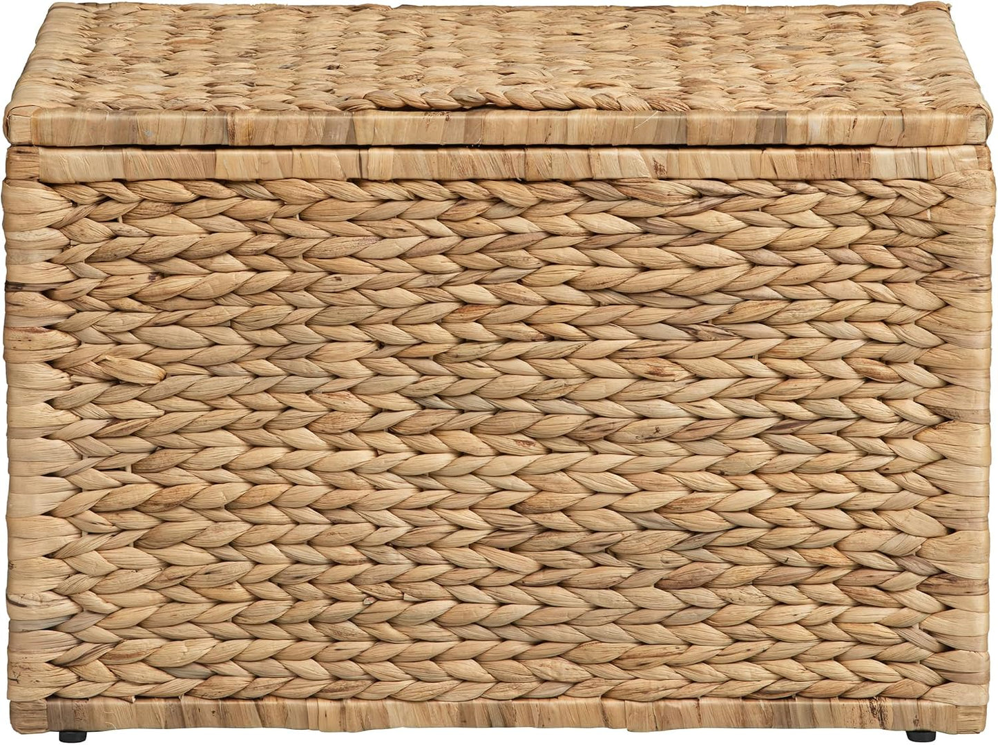 Metal Frame / Heavy-duty Wicker Chest / Natural / 23.3 x 16.5