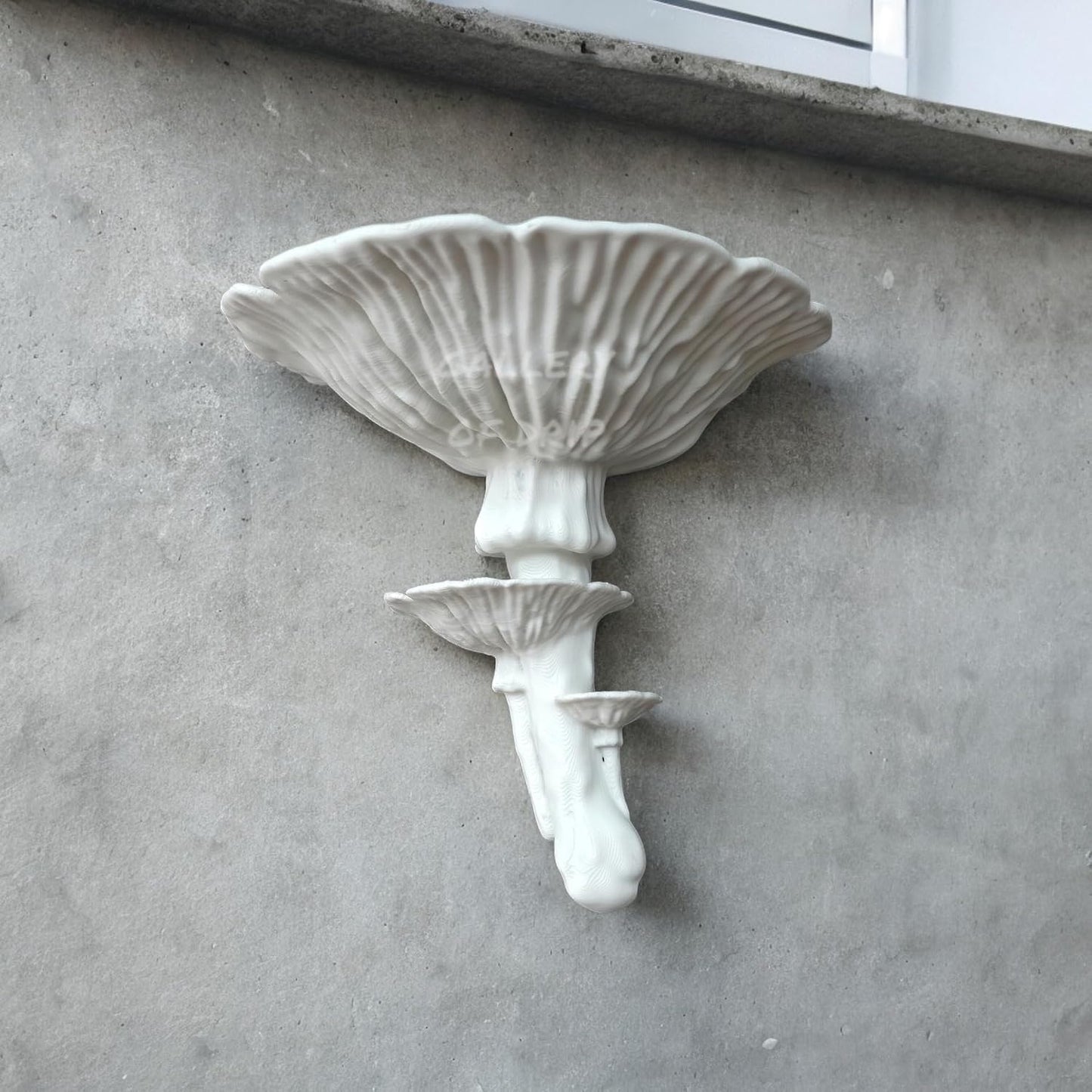 Amanita Mushroom Floating Shelf / White