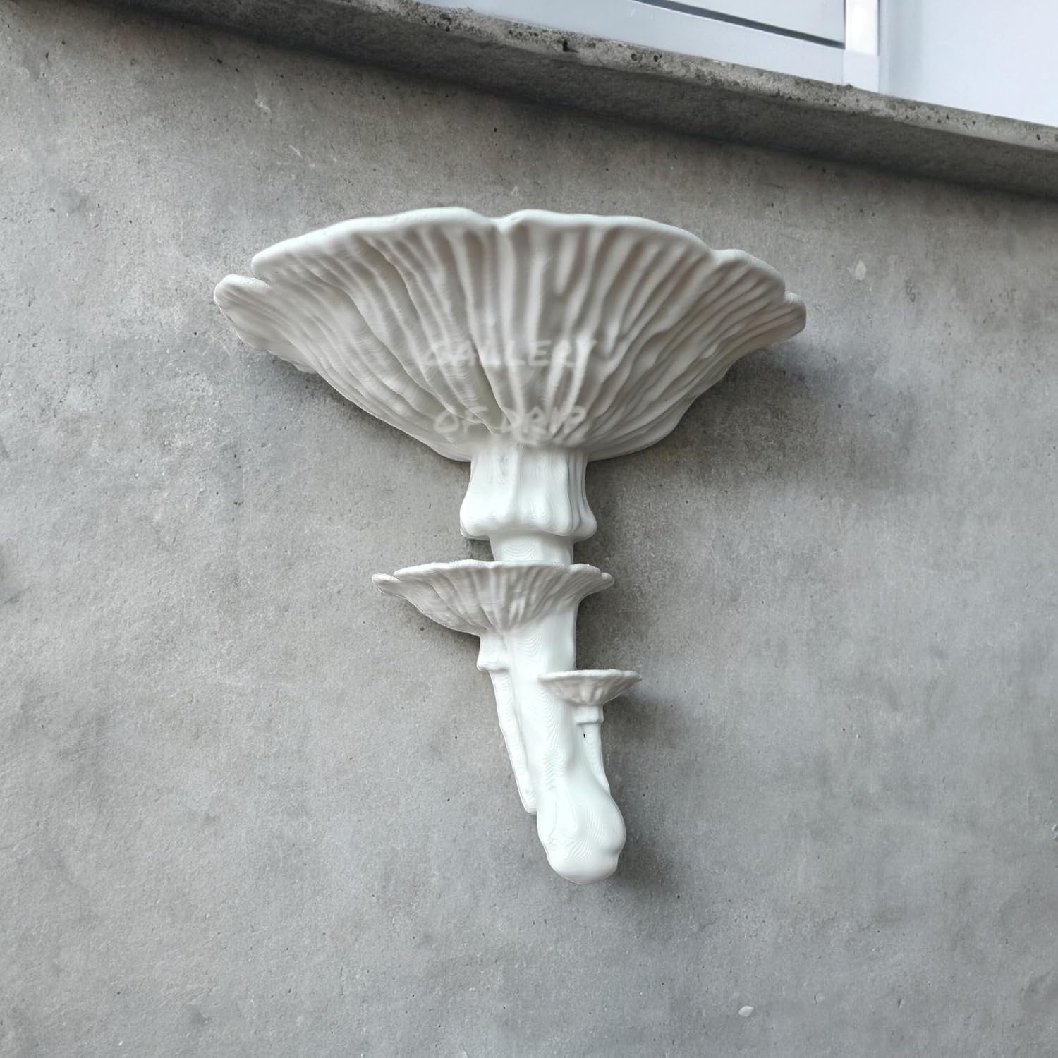 Amanita Mushroom Floating Shelf / White