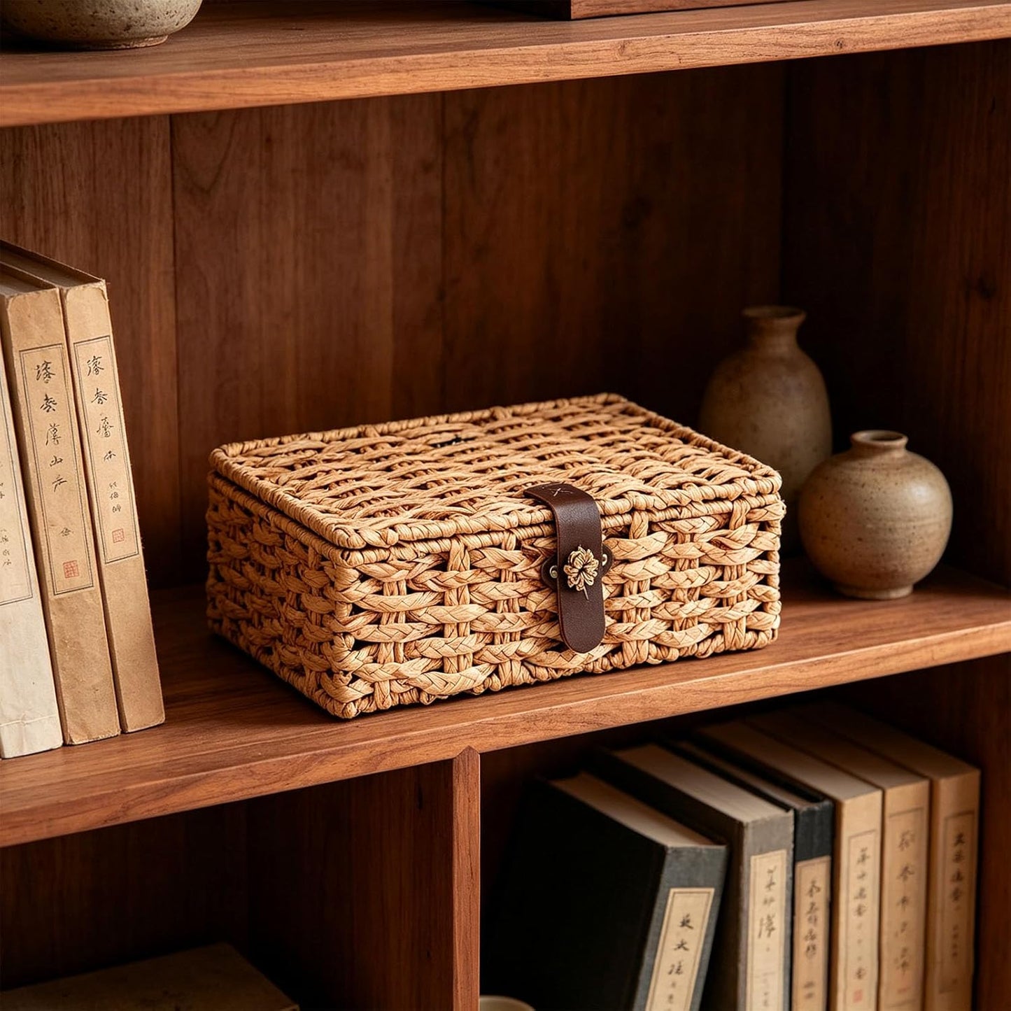 Wicker Storage Basket / Small & Large / Natural / Set of 2