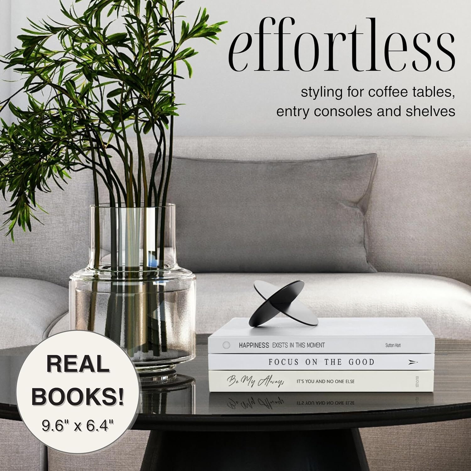 Book Decor Set / 3 Real Decorative Books