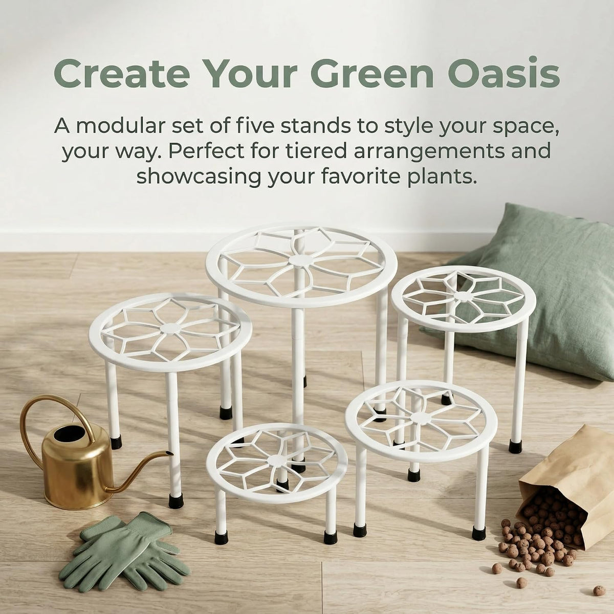 Metal Plant Stand Indoor Outdoor,Indoor Plant Stands for patio rust proof,Heavy Duty Flower Pot Stands for Multiple