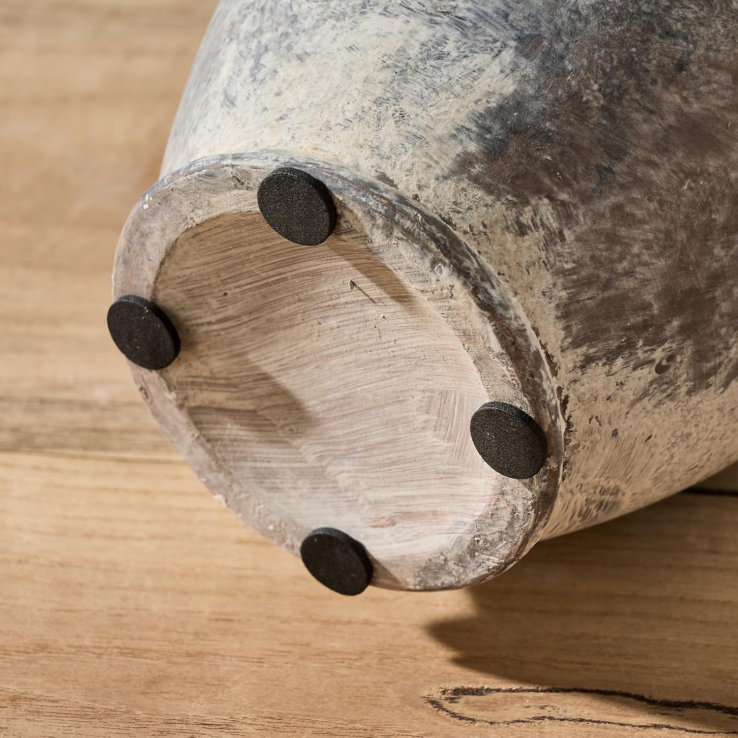 Ceramic Rustic Farmhouse Vase / Gray