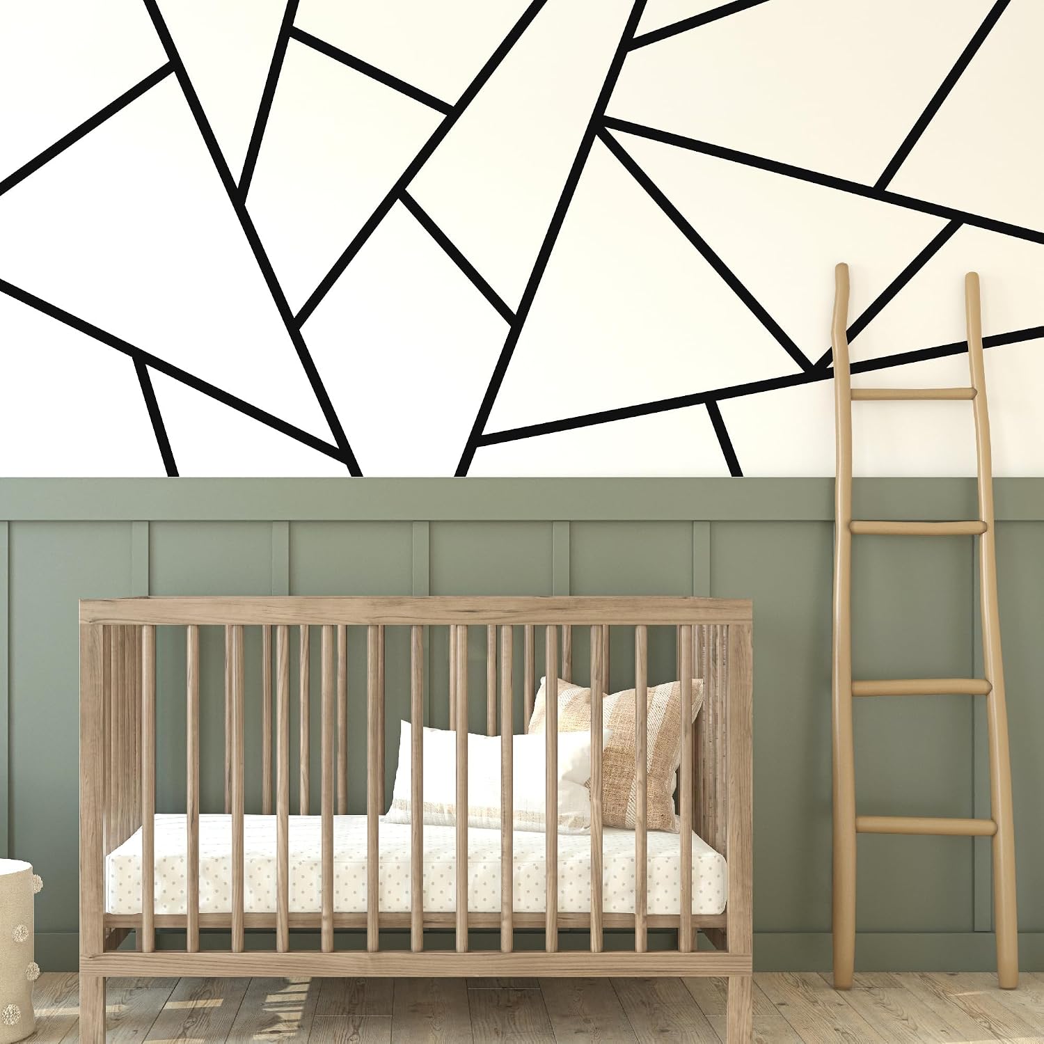 Large Vinyl Modern Line Wall Decals / Black