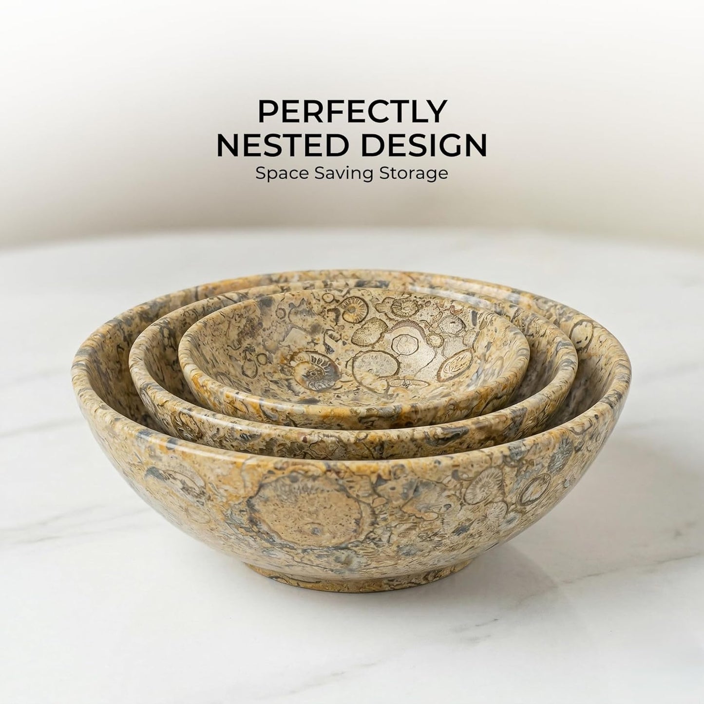 Ring Holder & Food Bowl for Snacks / Coral - 4", 5" & 6" Inch / 6 Inch / Set of 3