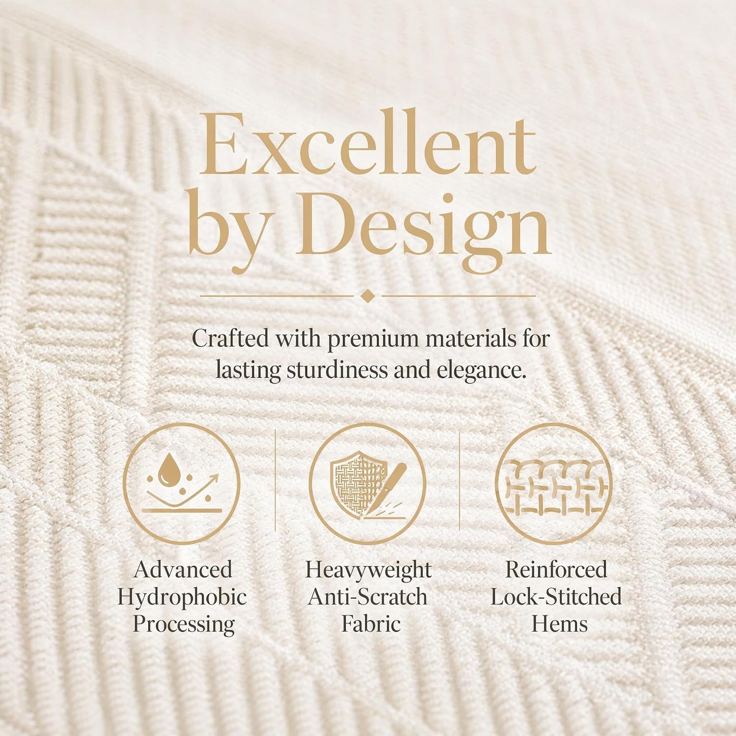 Rectangle Linen Tablecloth Waterproof Spillproof Cloth, 55x134 Inch | Stain Resistant Woven Geometric Runner Design
