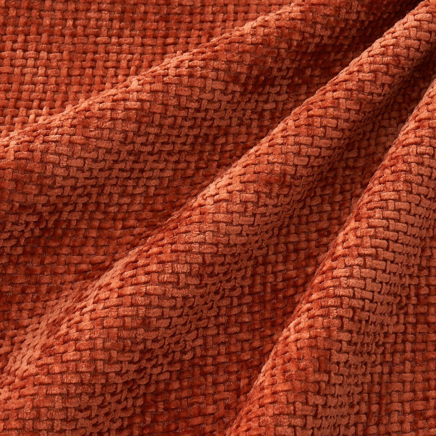 Couch Throw Pillow Covers Soft Decorative Chenille Pillow Covers / 18 x 18 / Burnt Orange / Set of 4