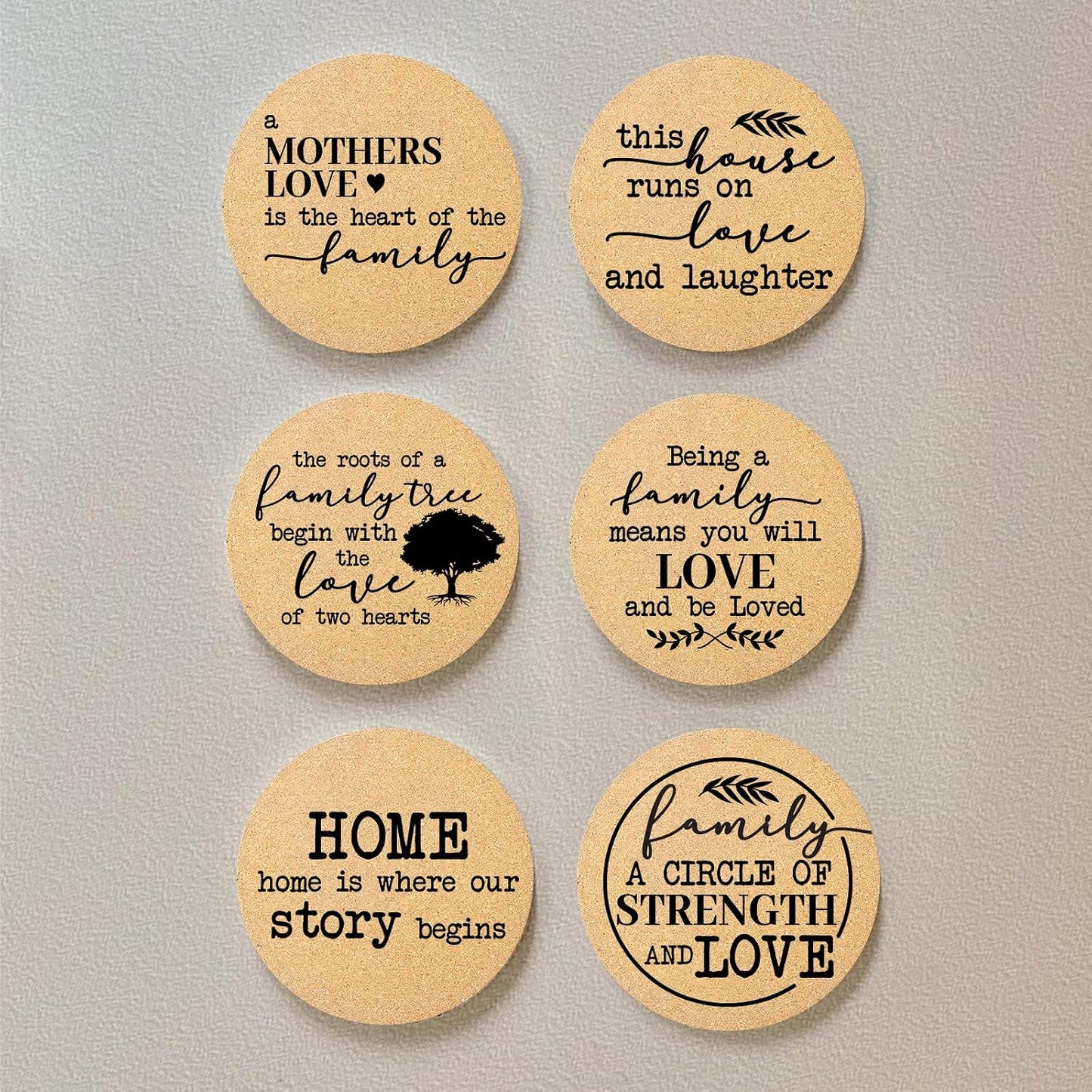 Holder / Coasters for Drinks / Home&love / Set of 6