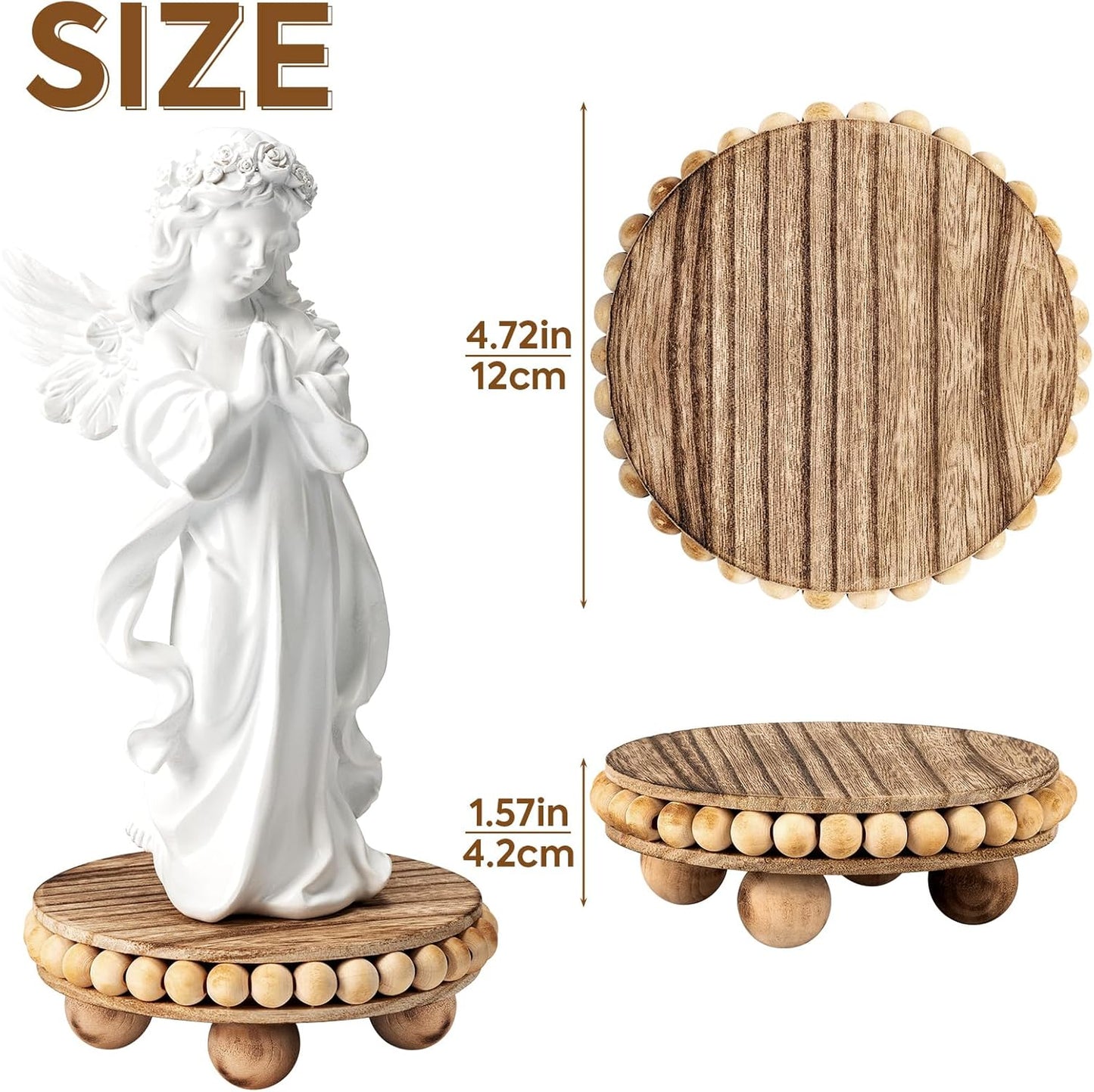 Wooden Farmhouse Coasters / Set of 2