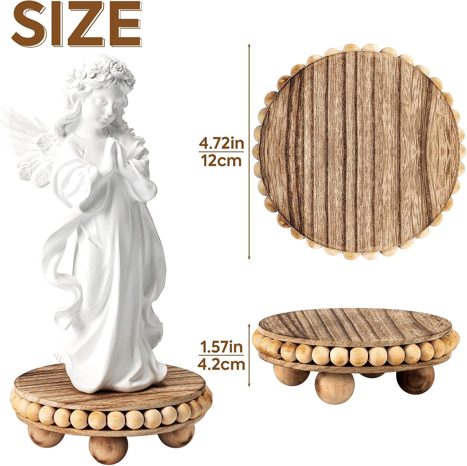 Wooden Farmhouse Coasters / Set of 2