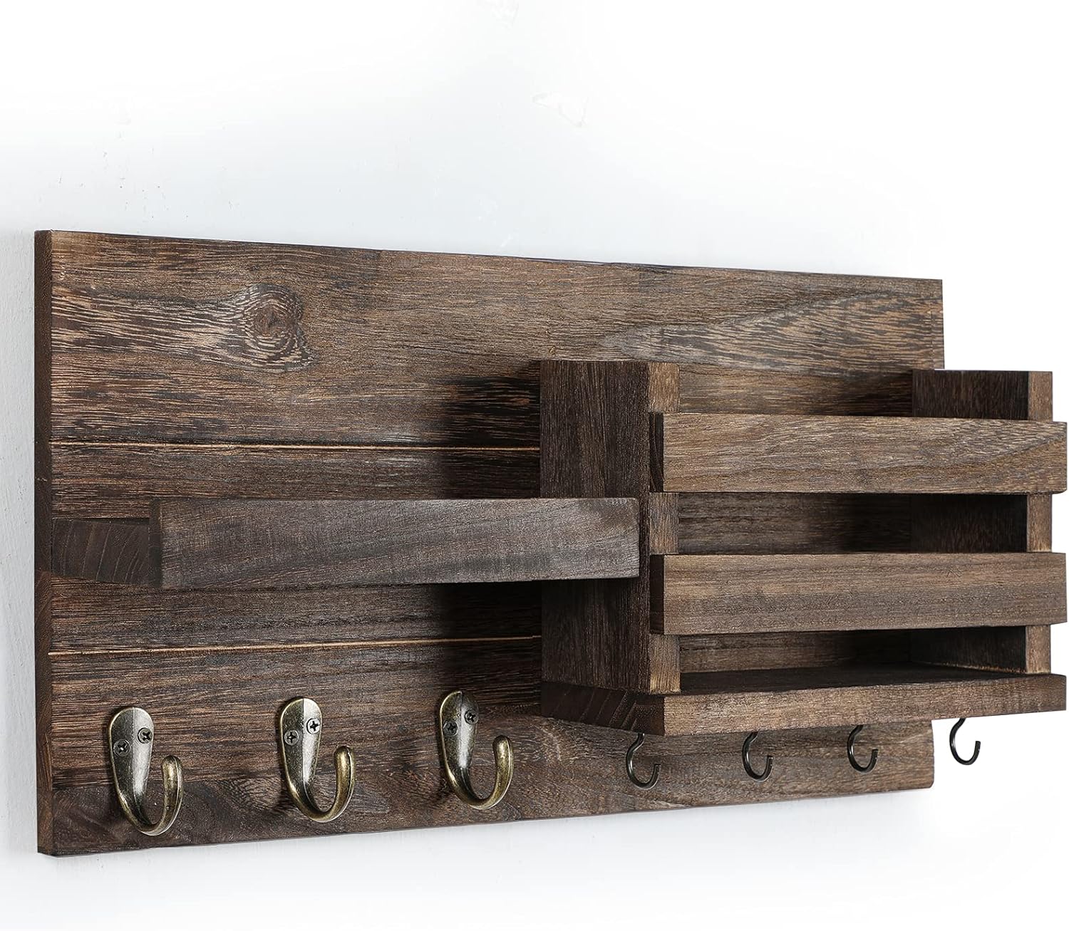 Key Holder / Mail Organizer / Brown