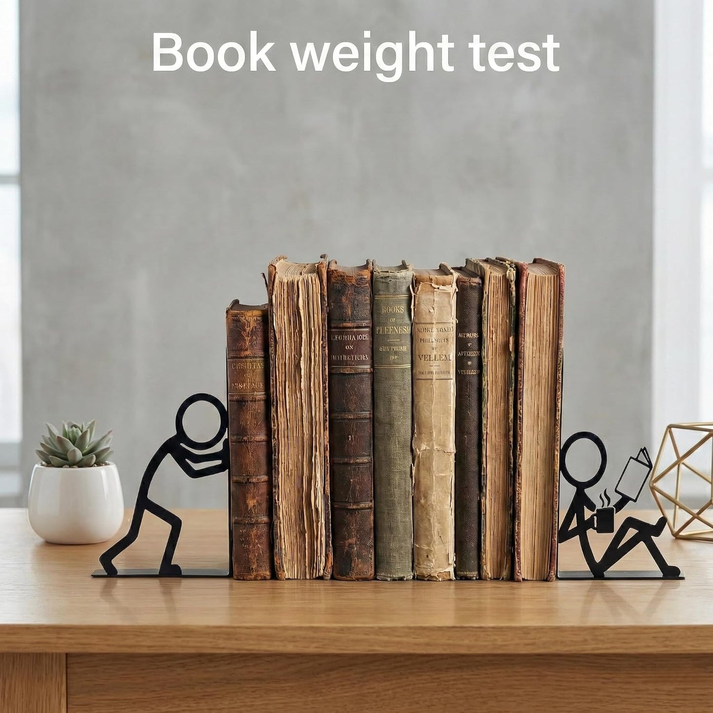 Metal Bookends / Book Ends / People