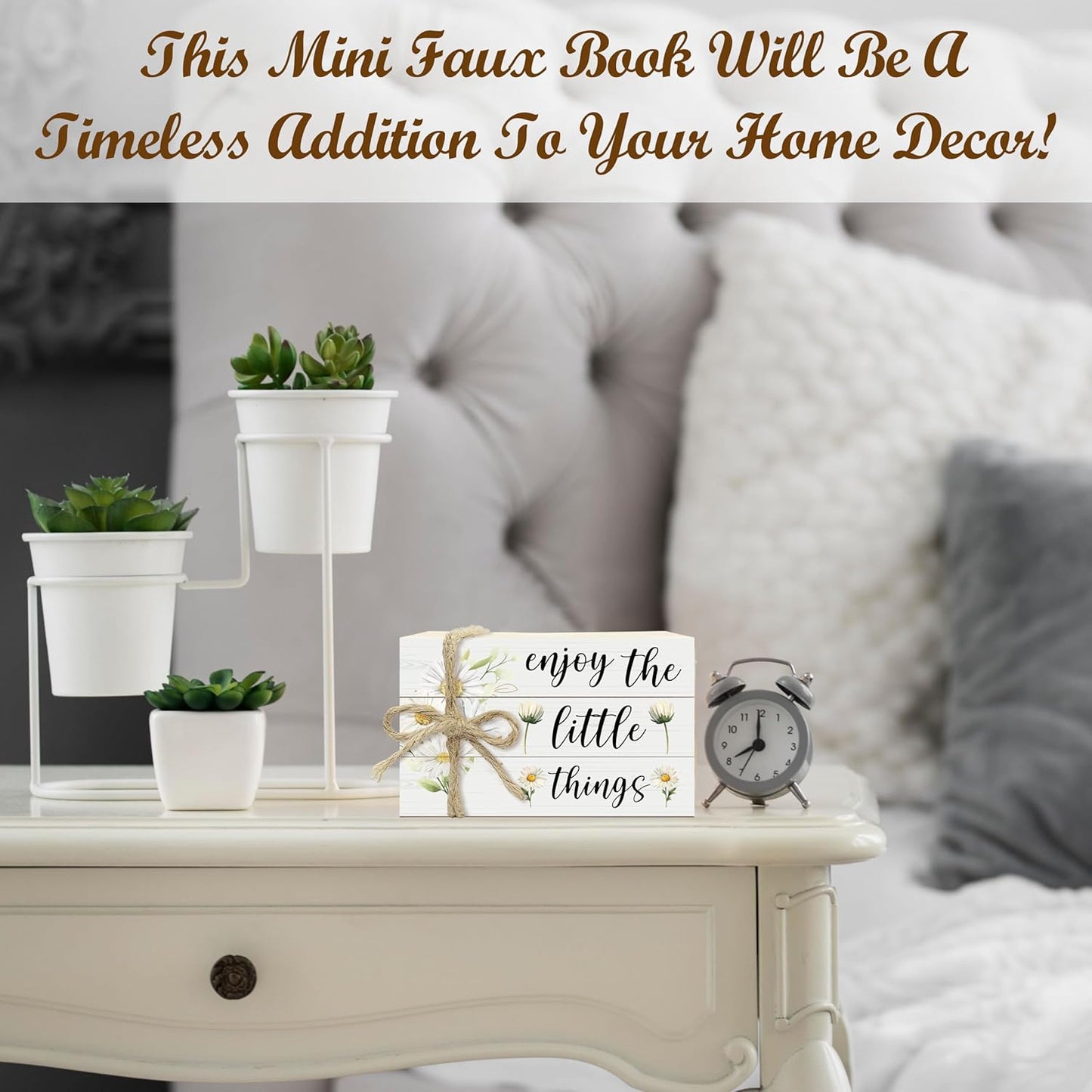 Mini Faux Books Decoration / Rustic 4 / Set of 3