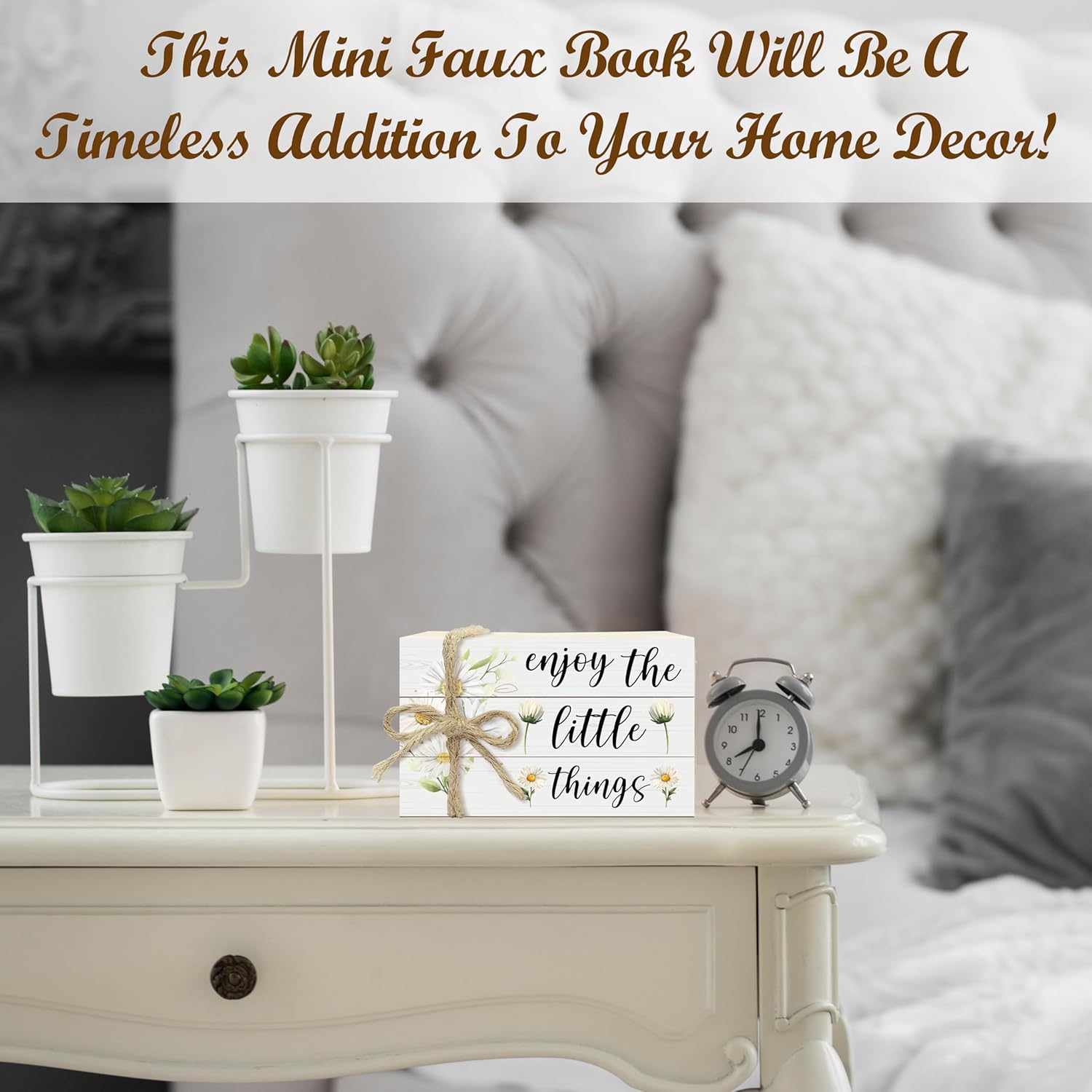 Mini Faux Books Decoration / Rustic 4 / Set of 3