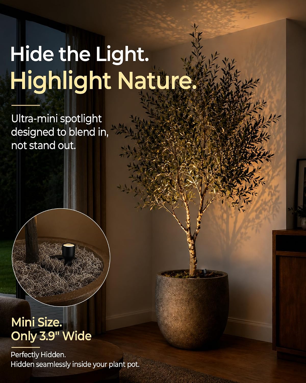 EZVALO 4-Pack Spotlight Indoor, Rechargeable Battery Picture Lights, Wireless Uplights with Remote, Dimmable, ⁠3 Color
