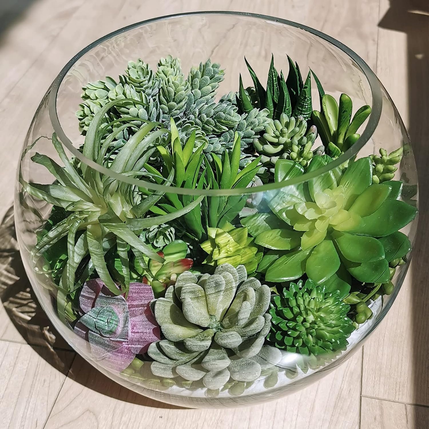 Bulk Artificial Succulents Plants Unpotted Small Aloe Hanging String of Pearls / Green / Set of 22