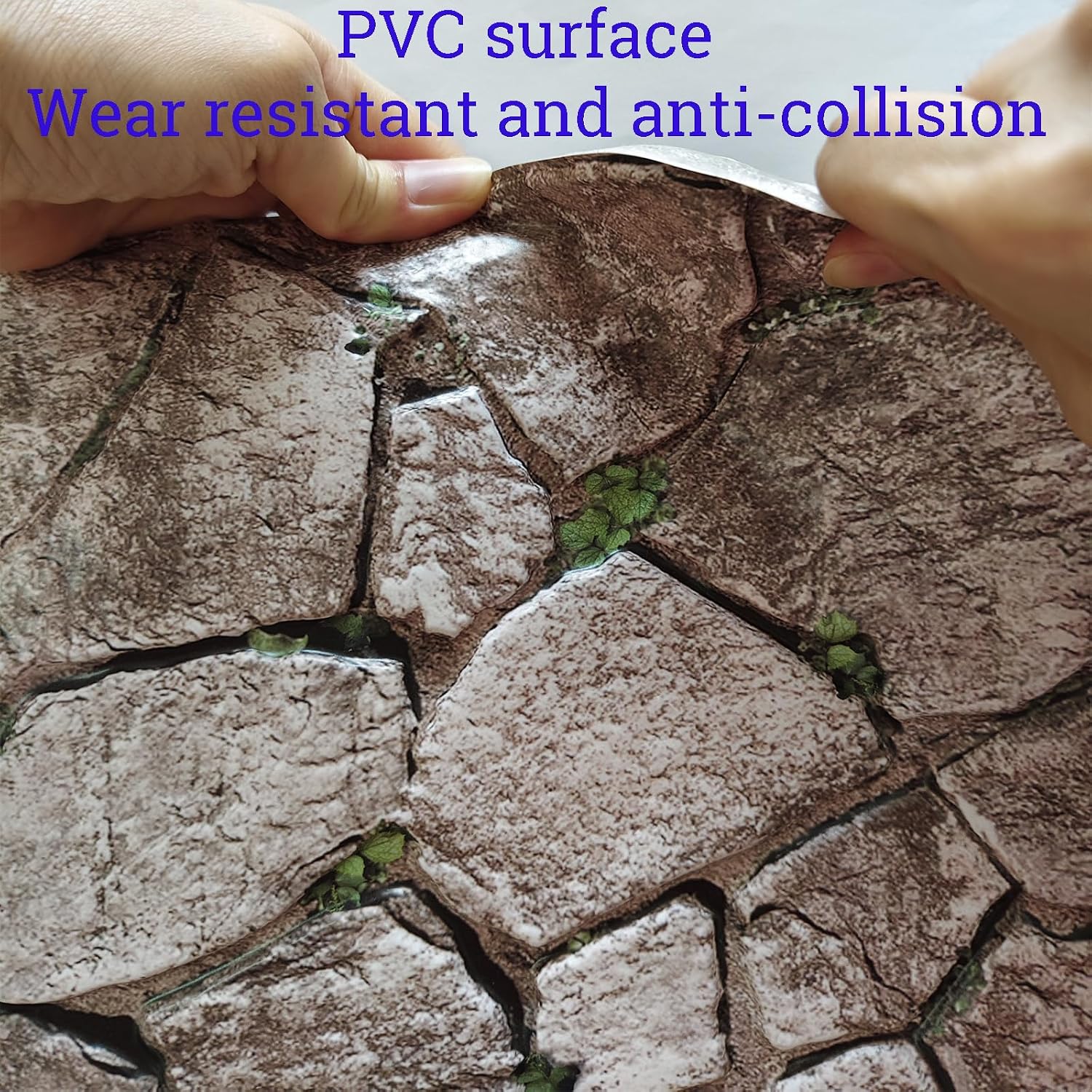 3D Panels Peel and Stick,Simulated Stone Wall,PVC Waterproof Self Adhesive Decorative for Interior Wall Decor,Living