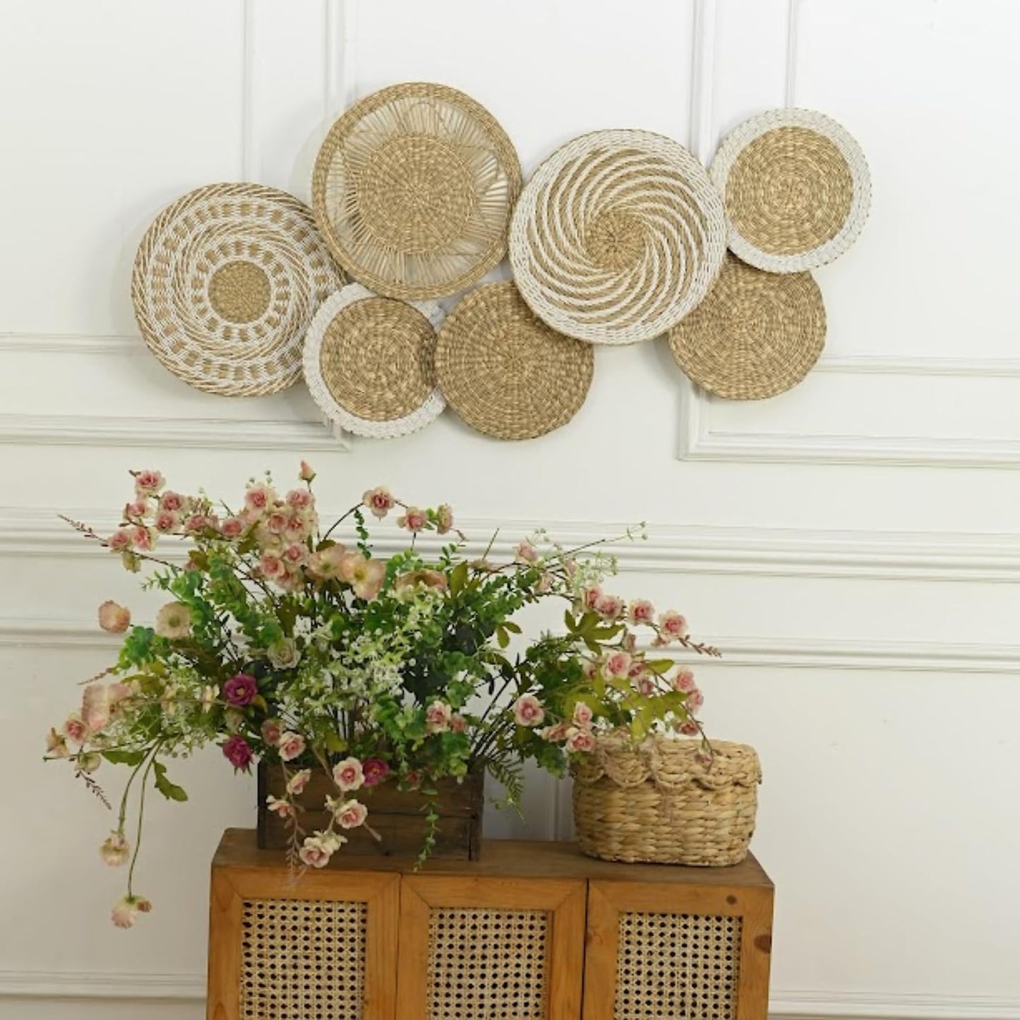 Boho Basket Wall Art / Medium / Natural
