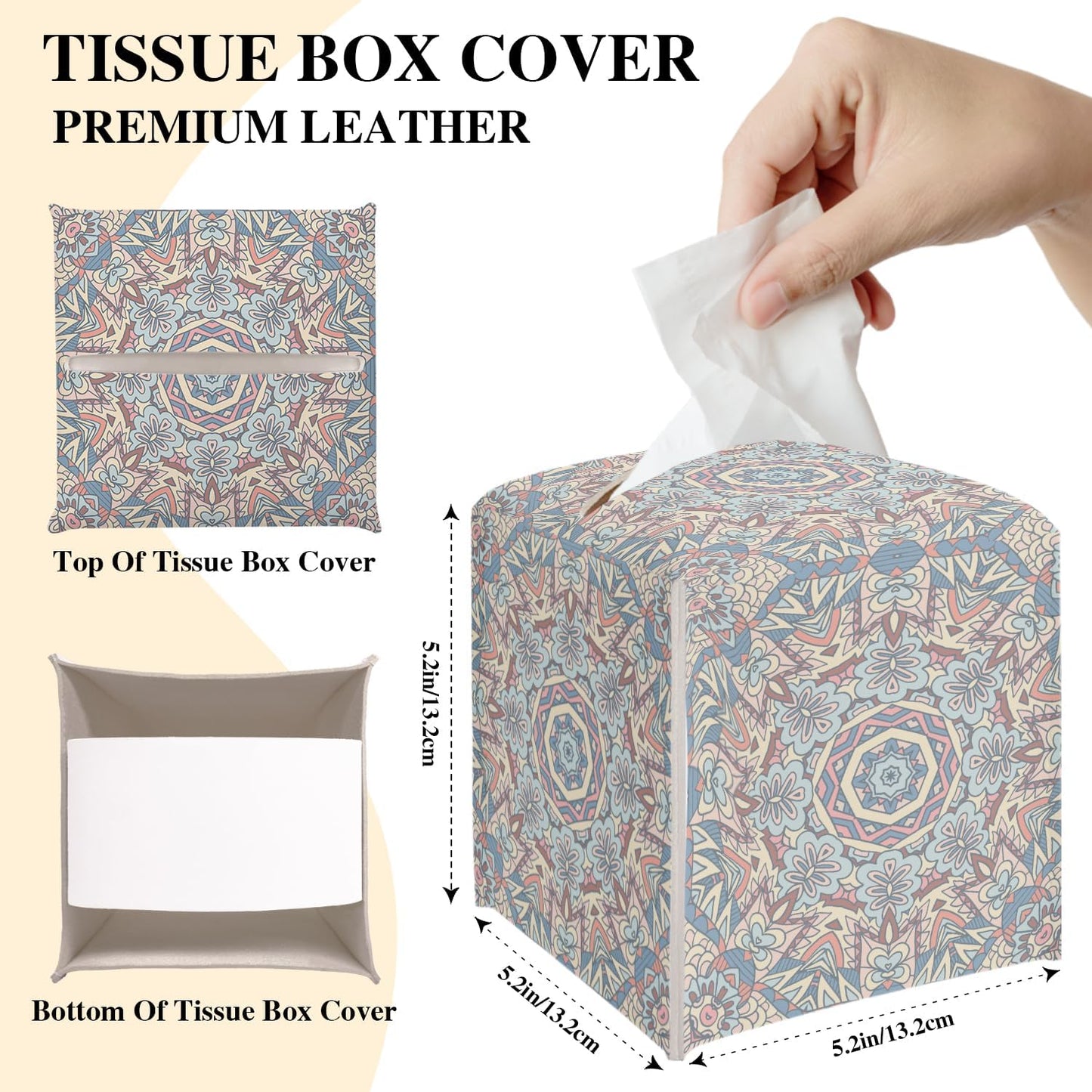Vintage Boho Tissue Box Cover