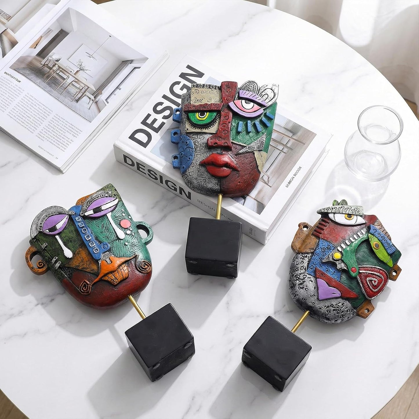 Mid Century Modern Statue / Set of 3