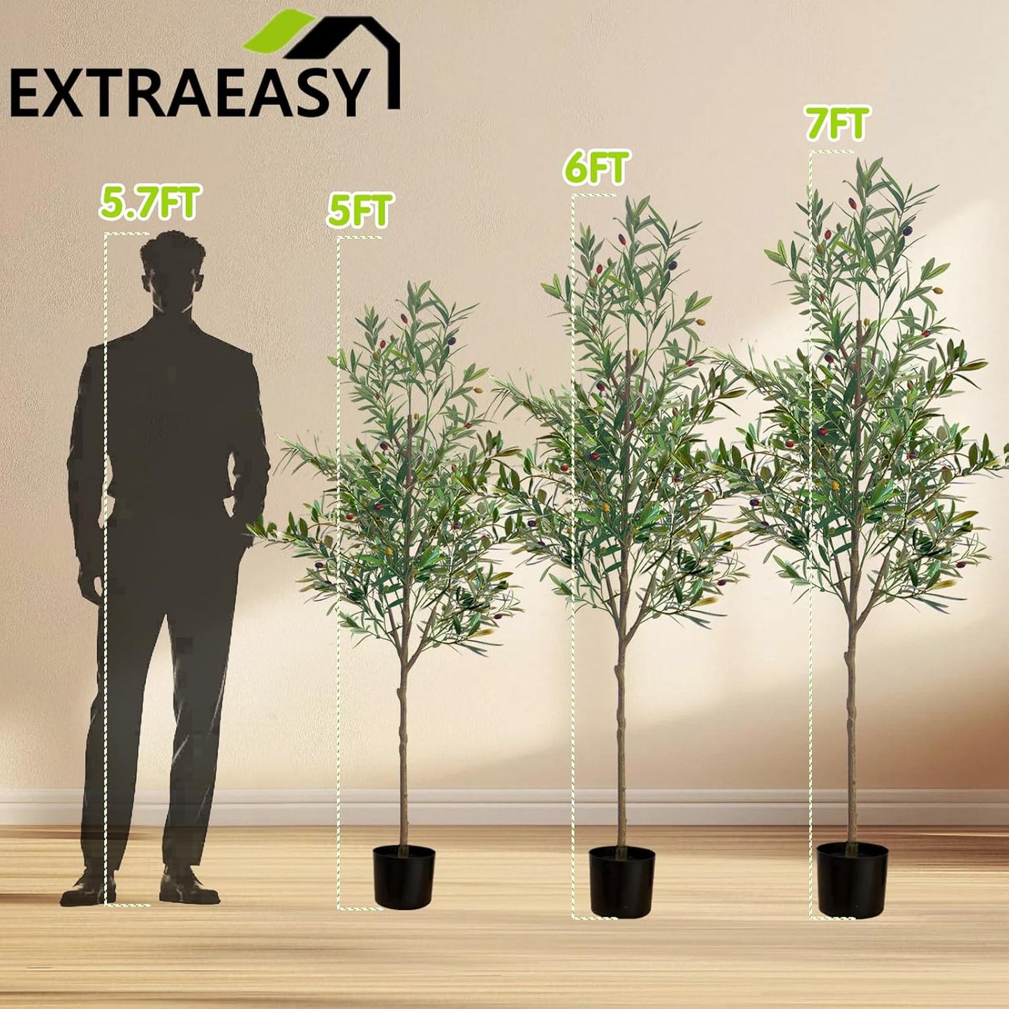Faux Tall Plant / 5ft / 5 Inch