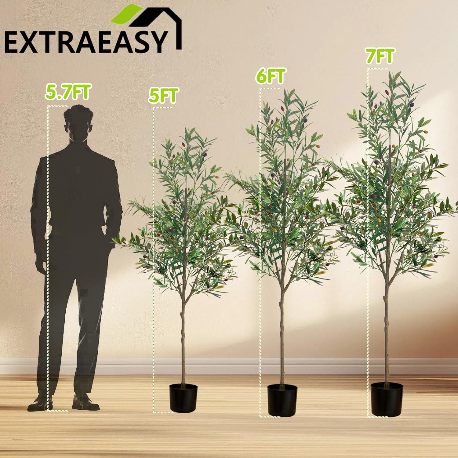 Faux Tall Plant / 5ft / 5 Inch