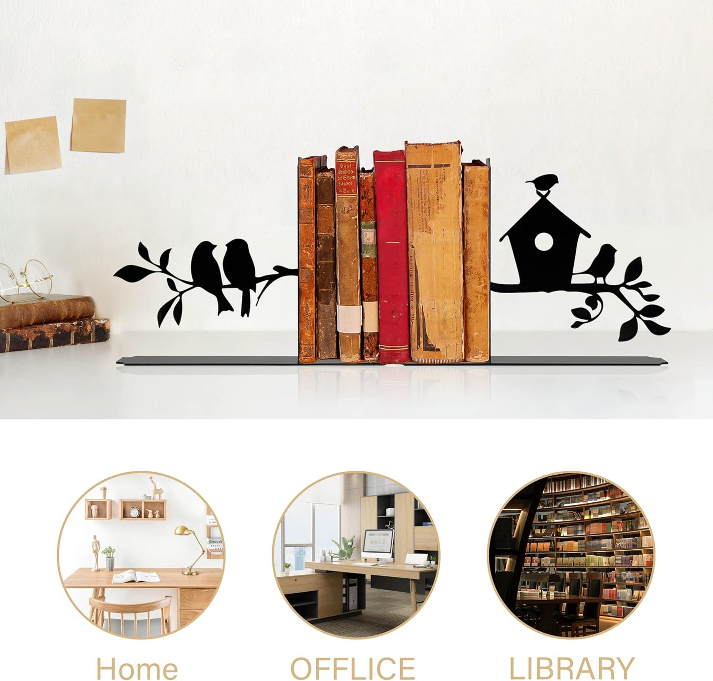 Metal Bookends / Decorative Book Ends