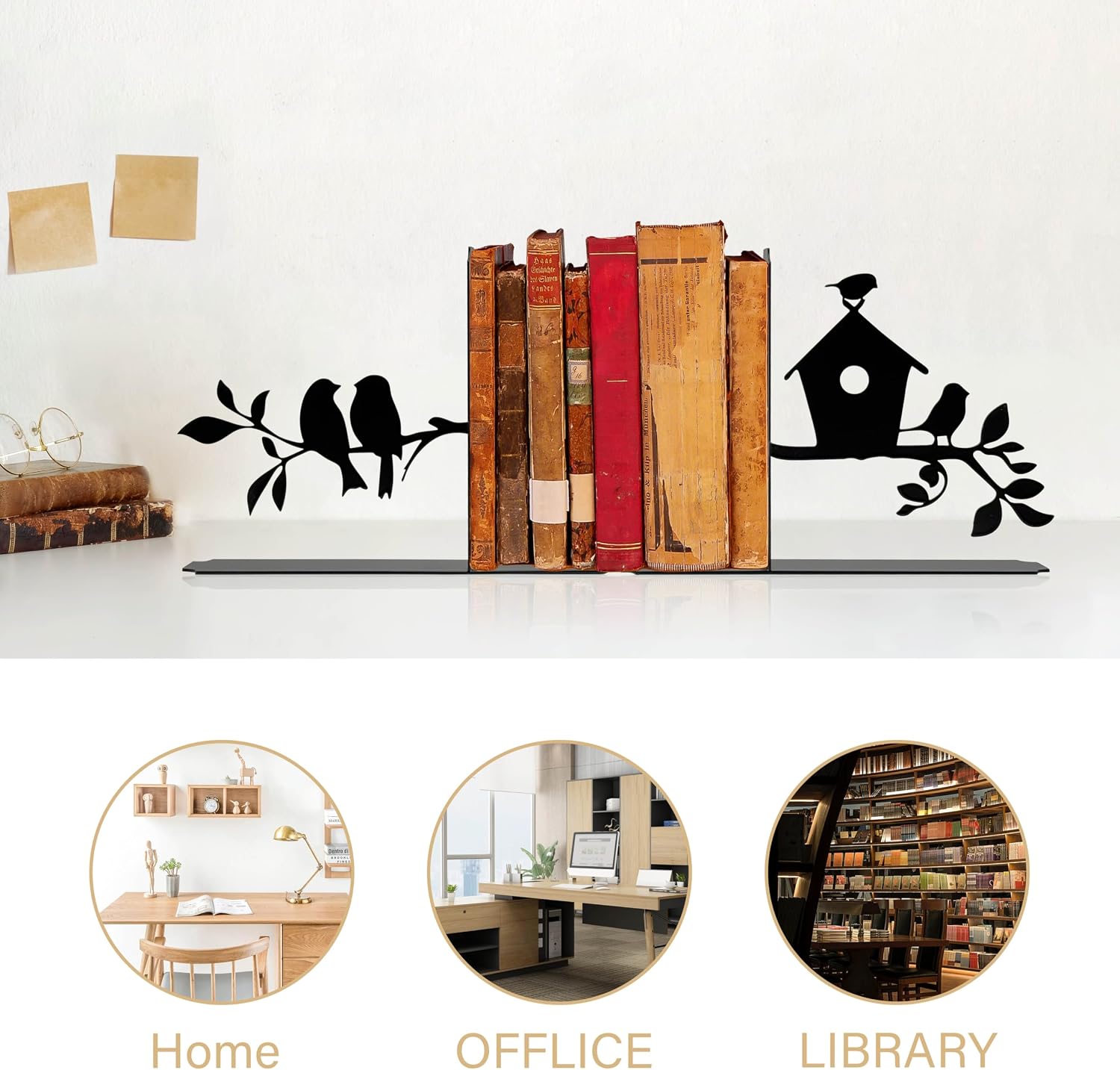 Metal Bookends / Decorative Book Ends
