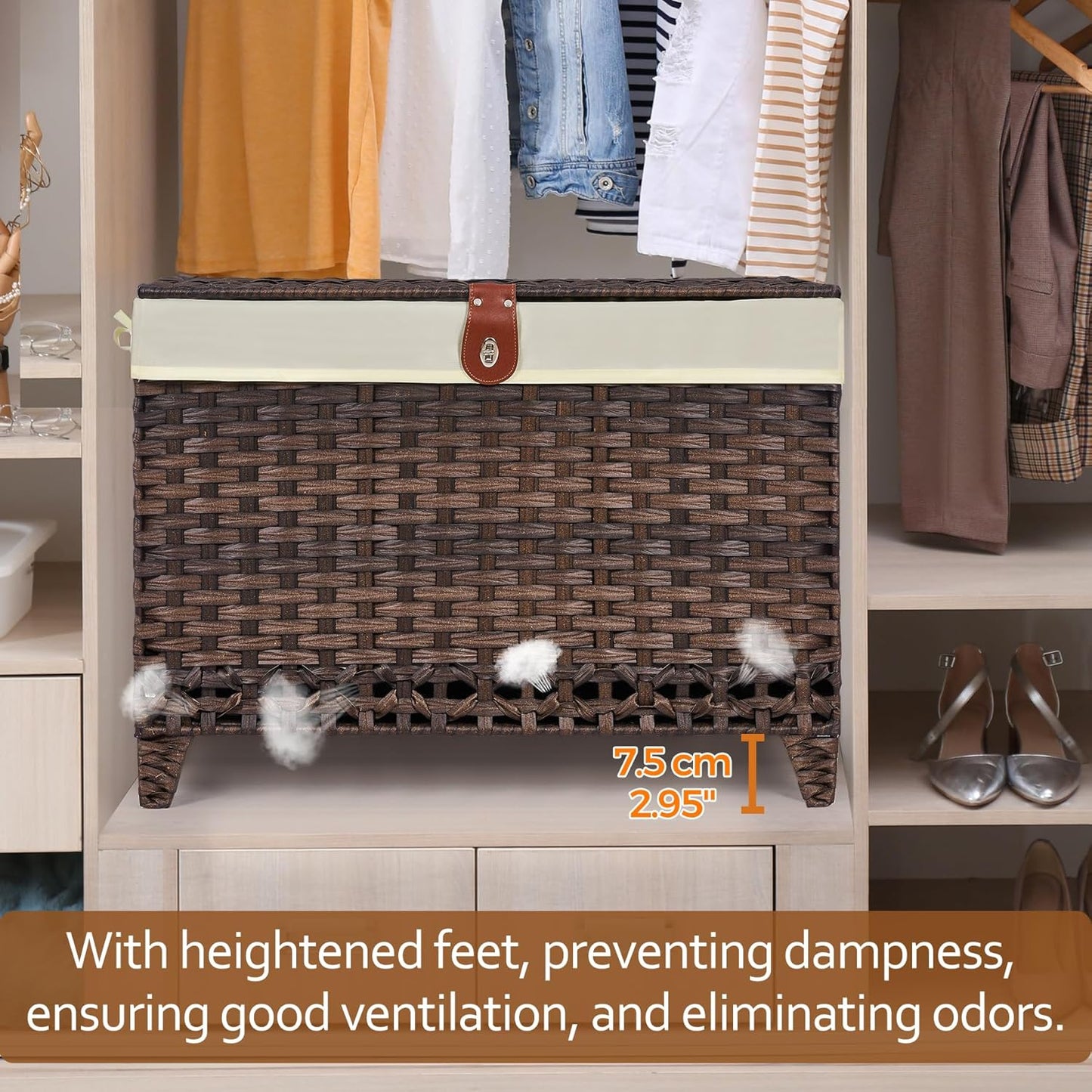 Rattan Shelf Basket / 200L / Brown