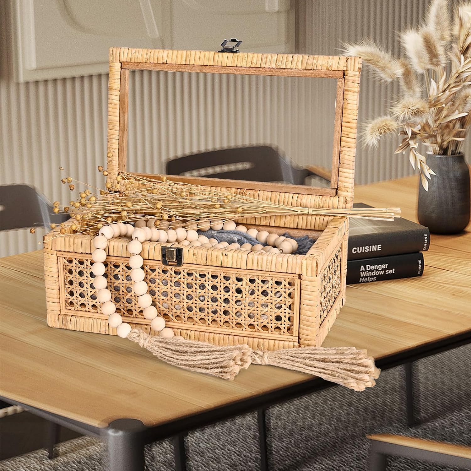 Wicker for Decor / 12.2"L x 7"W x 5.1"H / Set of 2