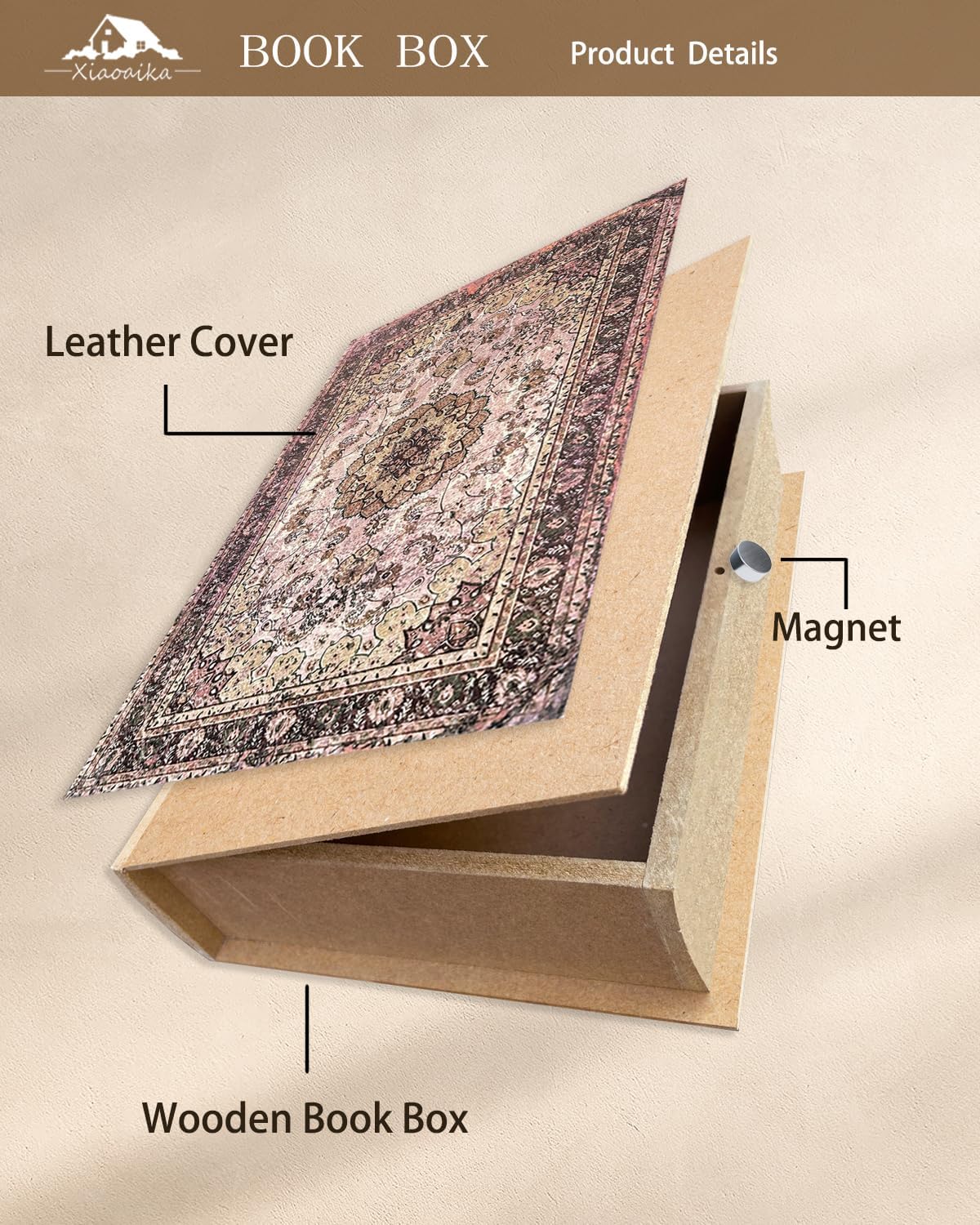 Vintage Faux Book Boxes / 1 x Persian Rug