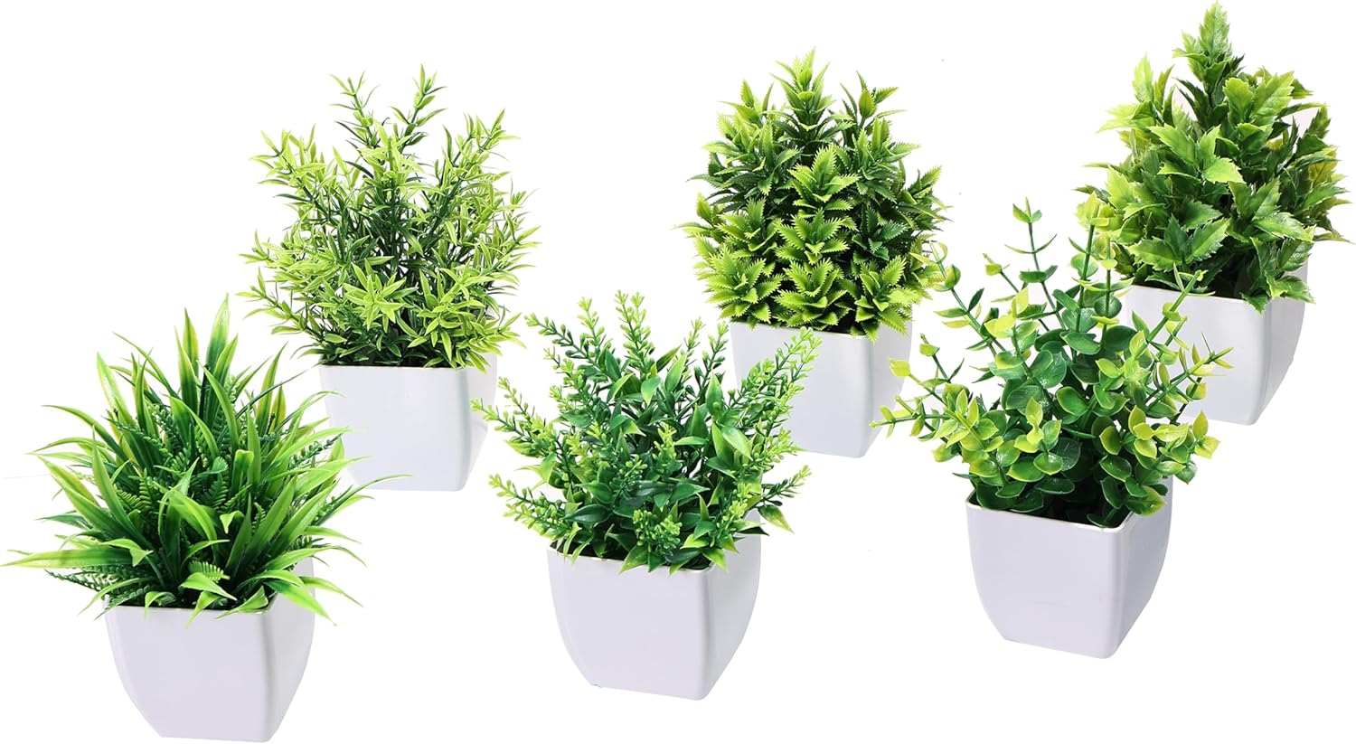 Mini Artificial Plants / Set of 6