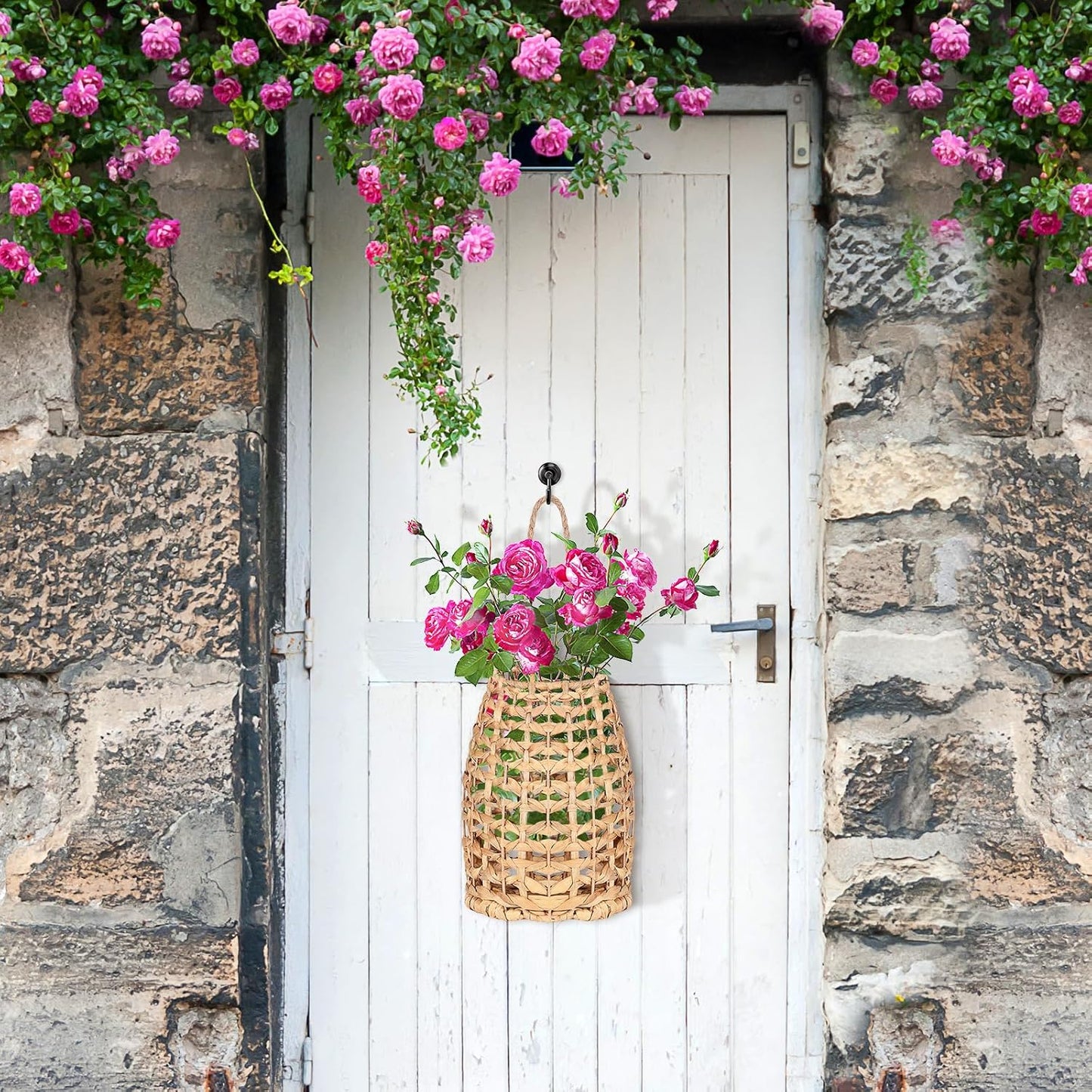 Water Hyacinth Woven Hanging Basket / Color2
