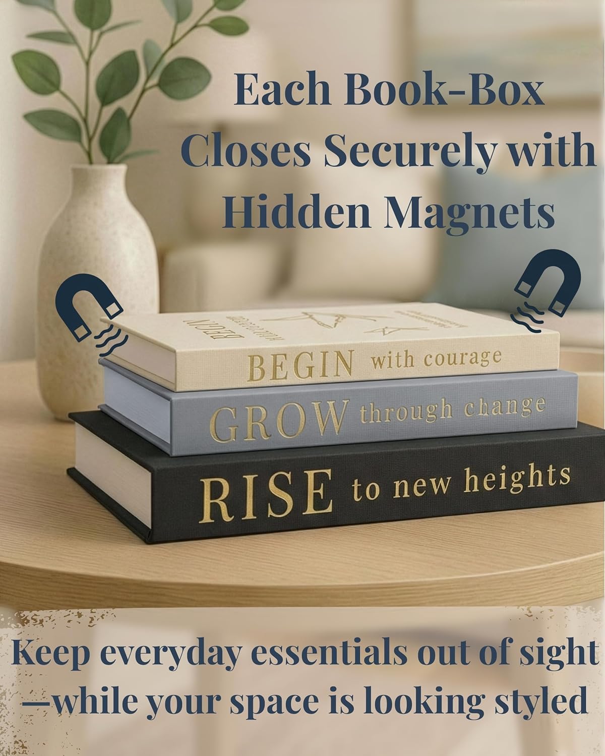 Decorative Books / Coffee Table Books / Blue Tones - Blue, Blue/gray, and Beige / Set of 3