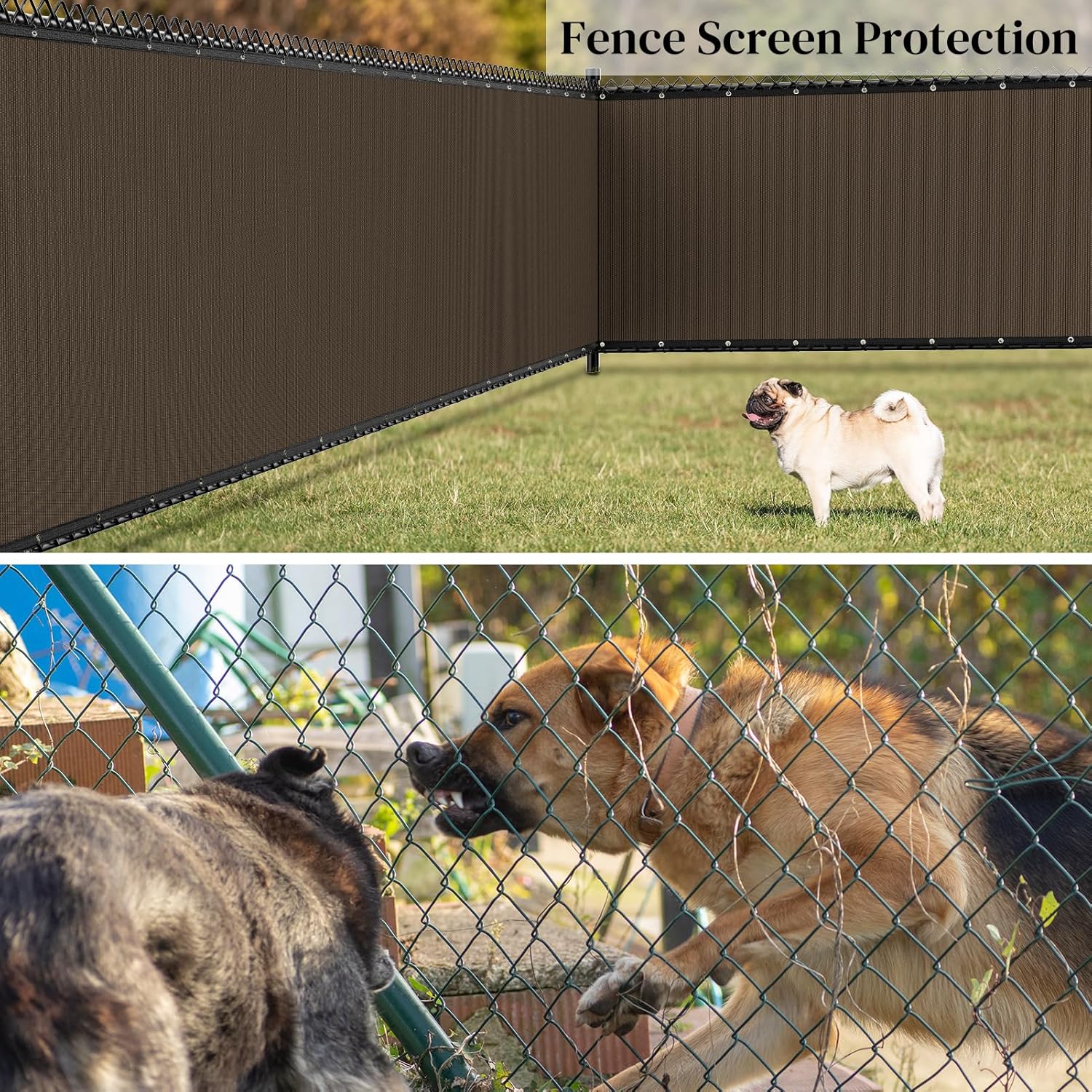 Privacy Fence Screen / 6' x 50 / Brown