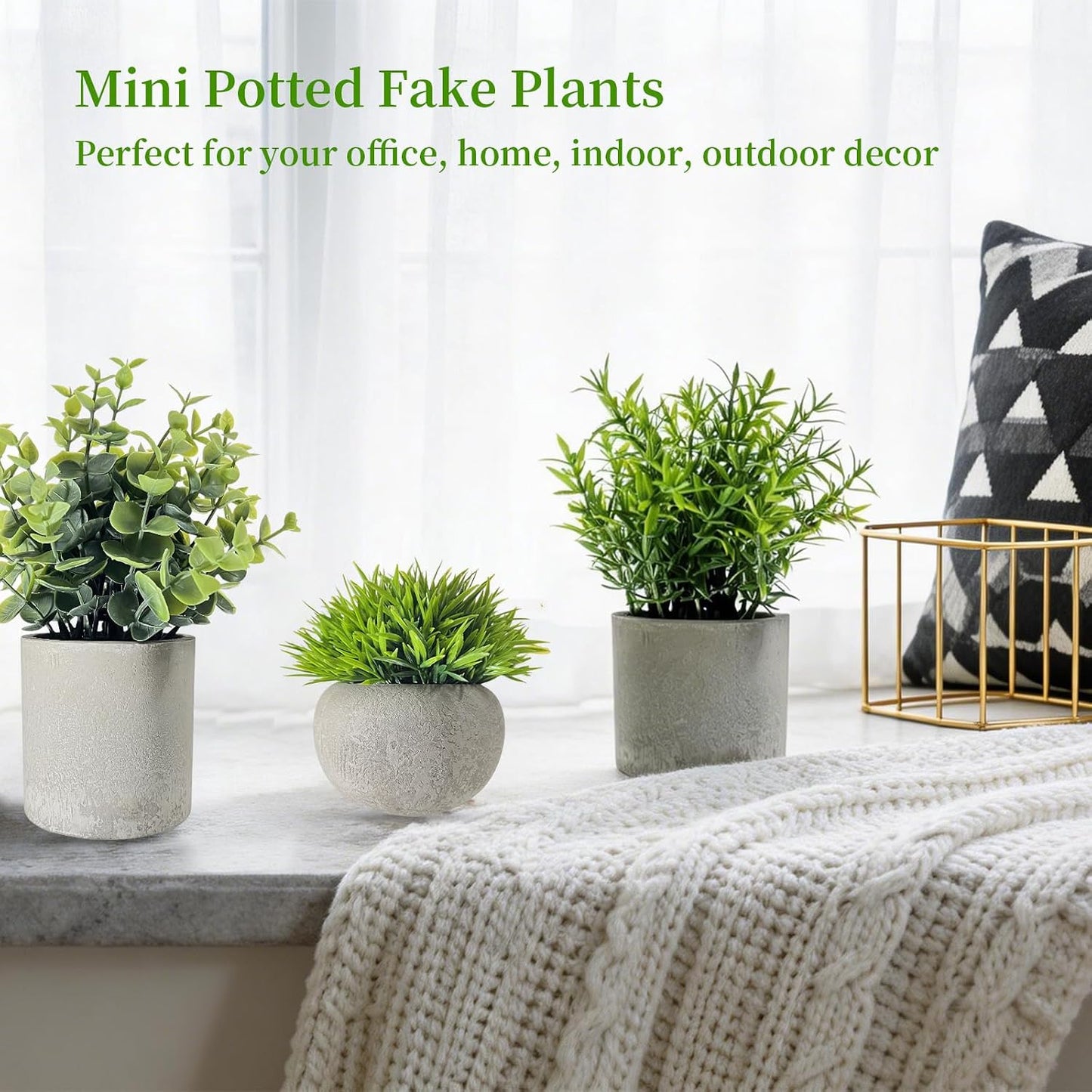 Artificial Potted Plants Small Faux Plants