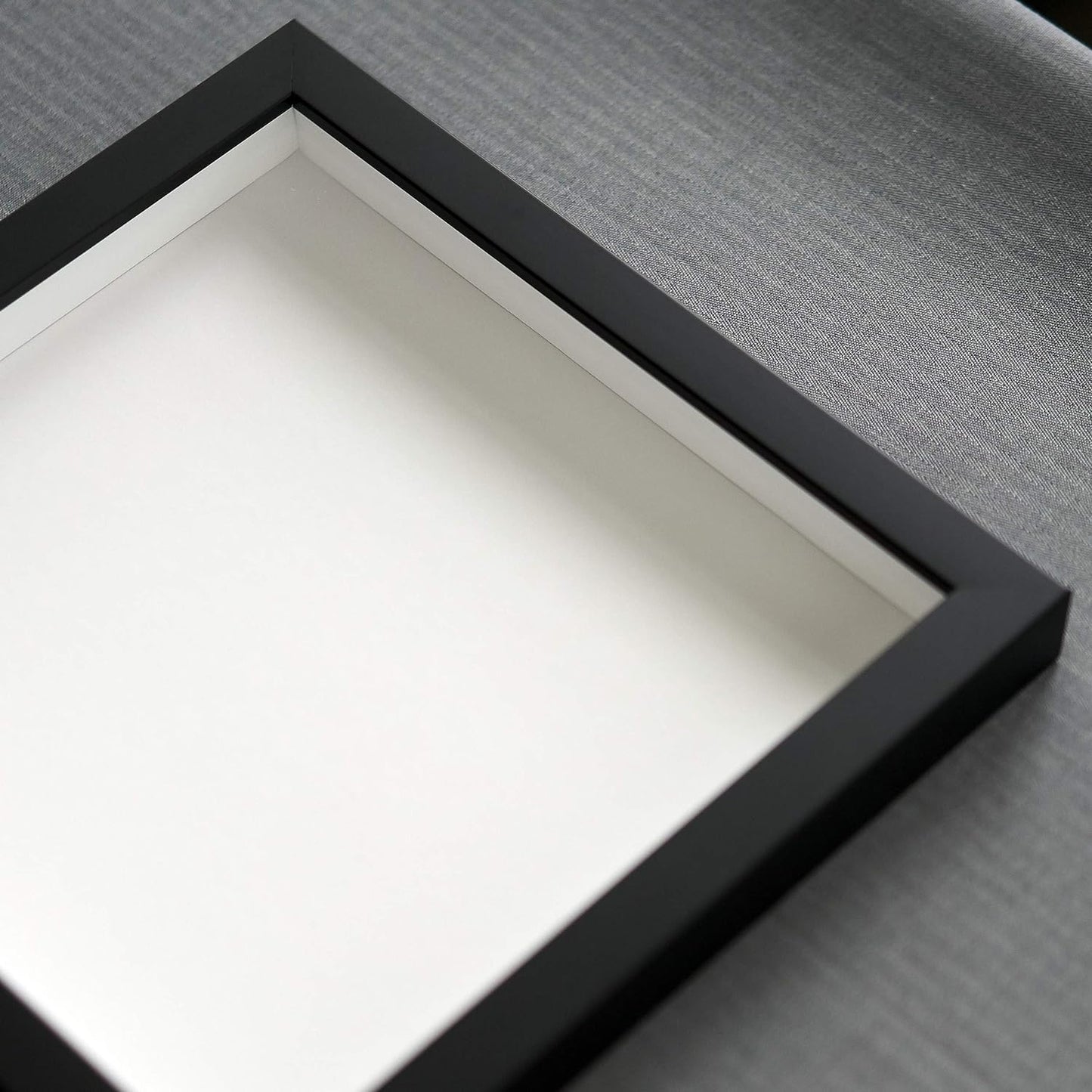 16x20 Shadow Box Black Solid Wood Frames Depth of 3/4" Includes UV Acrylic Plexiglass, Acid Free Backing and Hanging