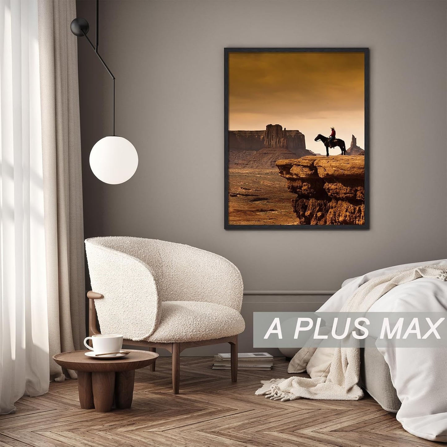 A PLUS MAX 14x22 Picture Frame Set of 3, Black Engineered Wood Frame for 14 x 22 Inch Picture Poster Photo, Light