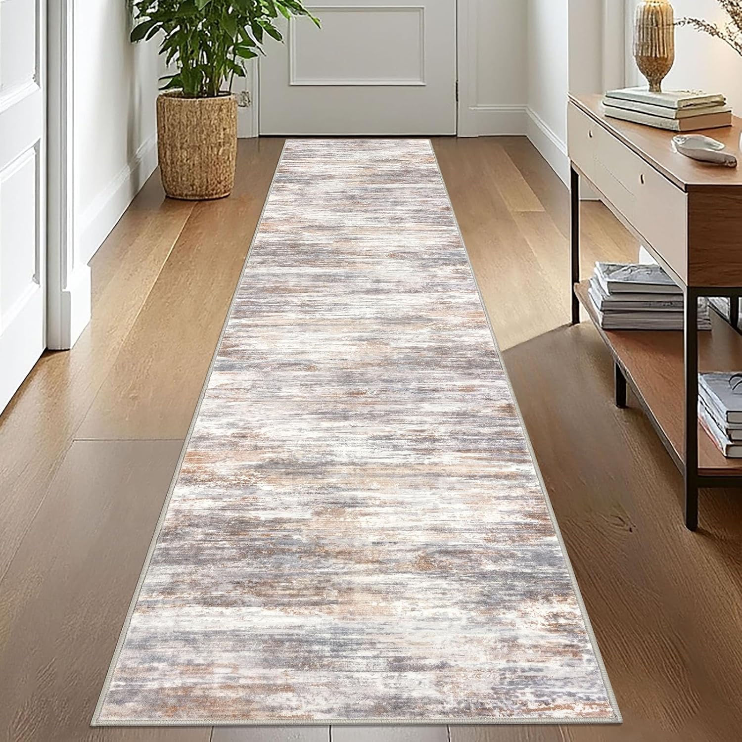HY HAOYUNLAI Hallway Washable Runner Rug 2.6x10 Kitchen Non Slip Slim Mat