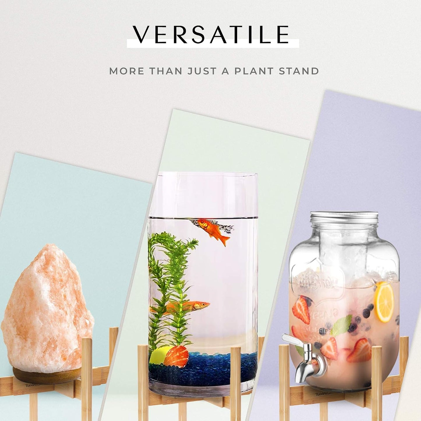 Mid Century Modern Planter / Bamboo
