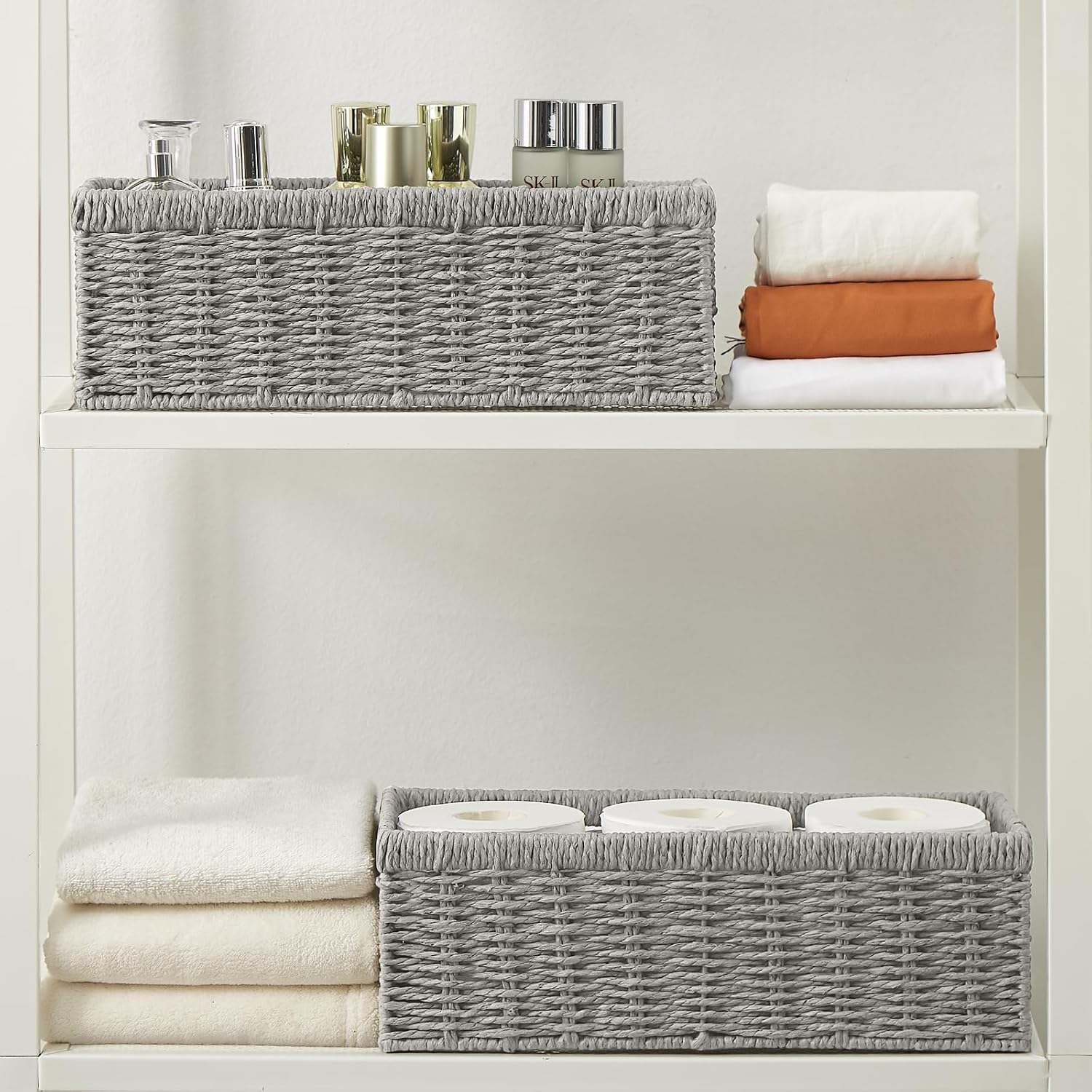 Wicker Baskets / Wicker Storage Basket / Paper Rope