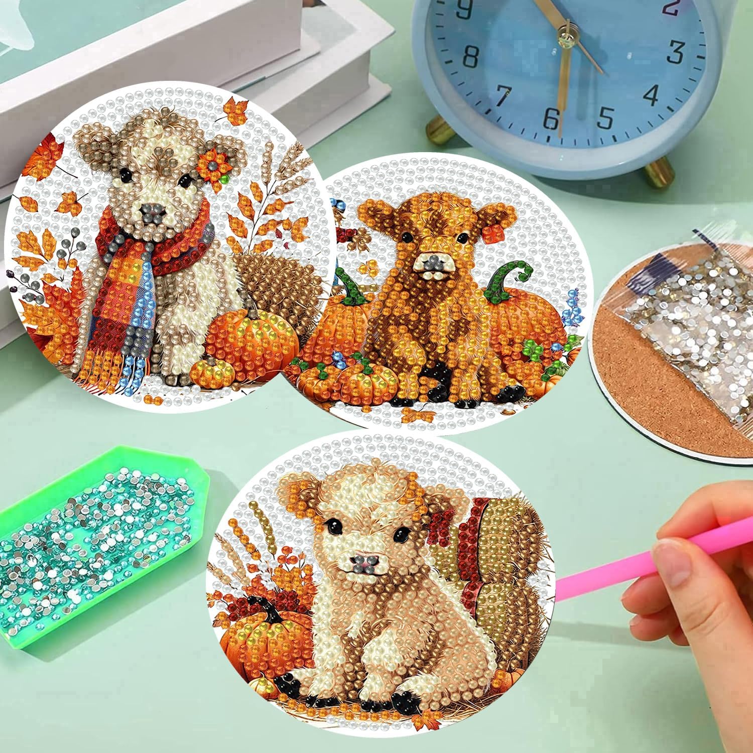 Holder Cork Pads / Fall Cow / Set of 8