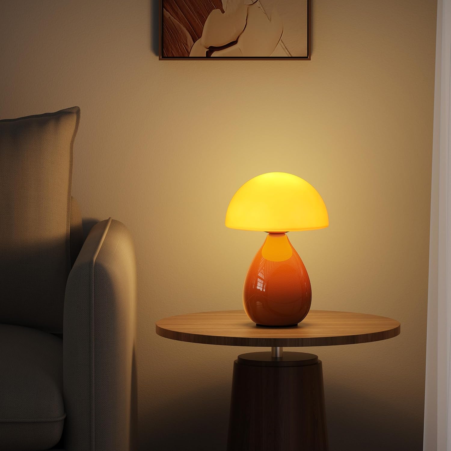 Mini Modern Lamp Bedside Nightstand Light Desk Small Light Dimmable / Orange
