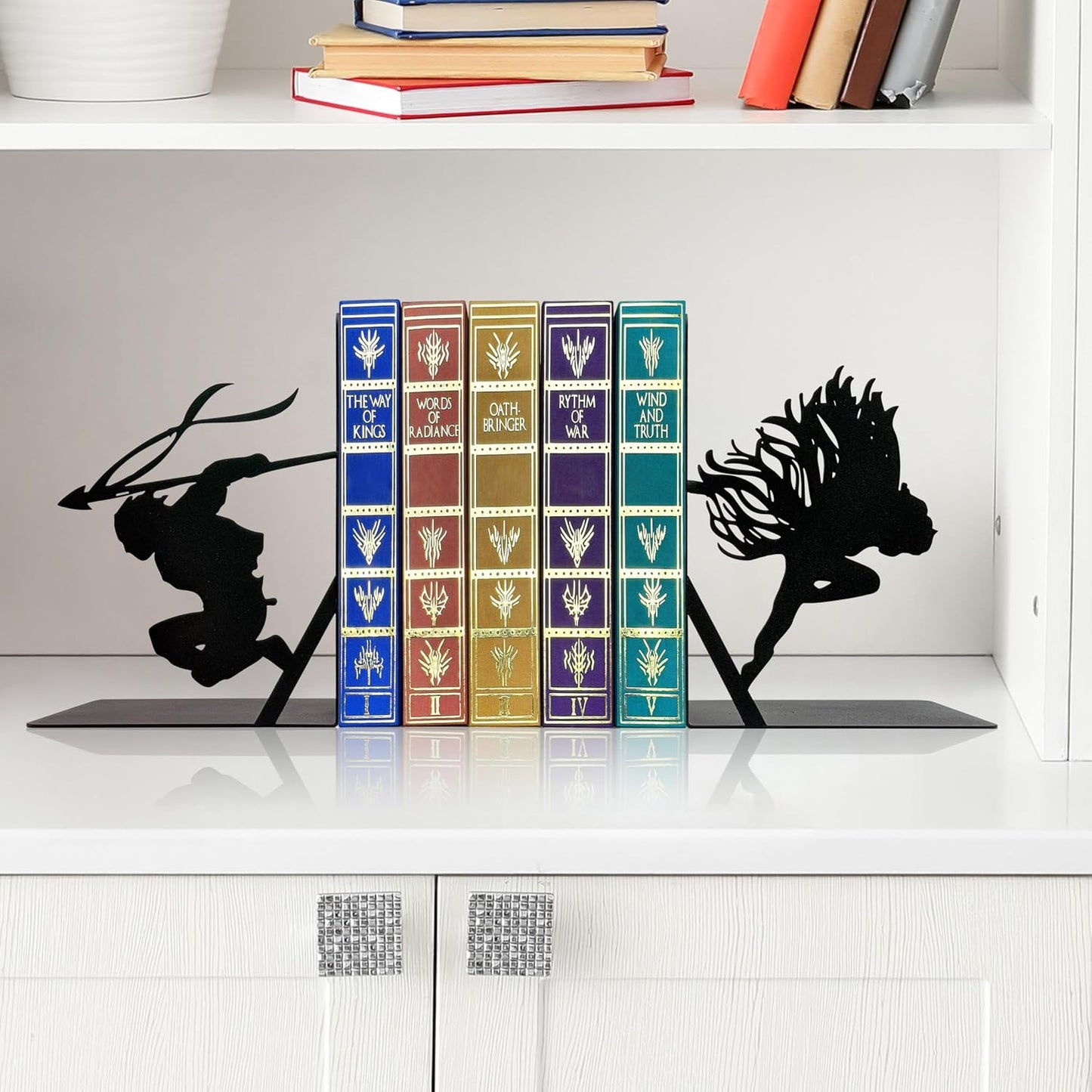 Vin & Kaladin-Inspired Metal Bookends
