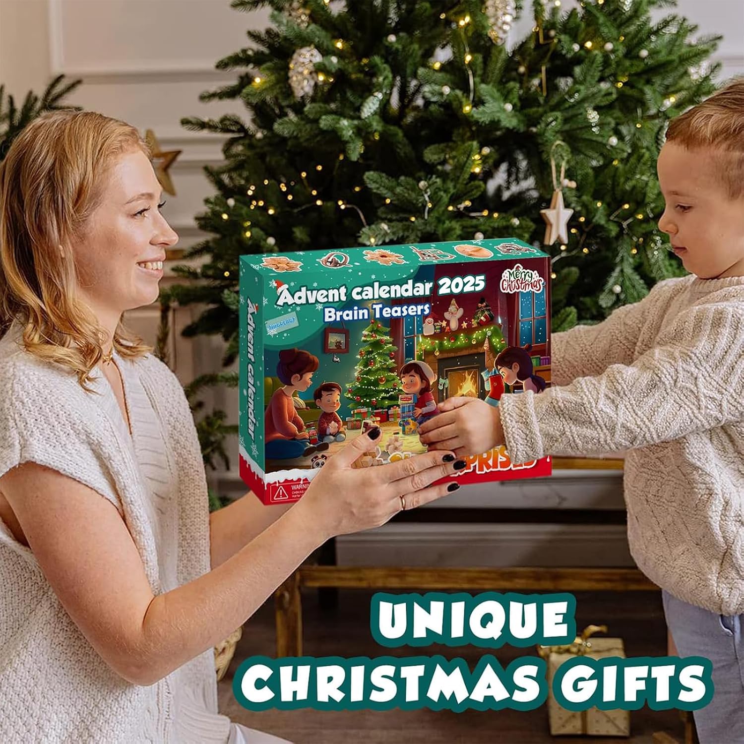 Advent Calendar 2025-24 Days of Brain Teaser Puzzles Toys Kit - Christmas Countdown Gifts for Girls Boys Adults and
