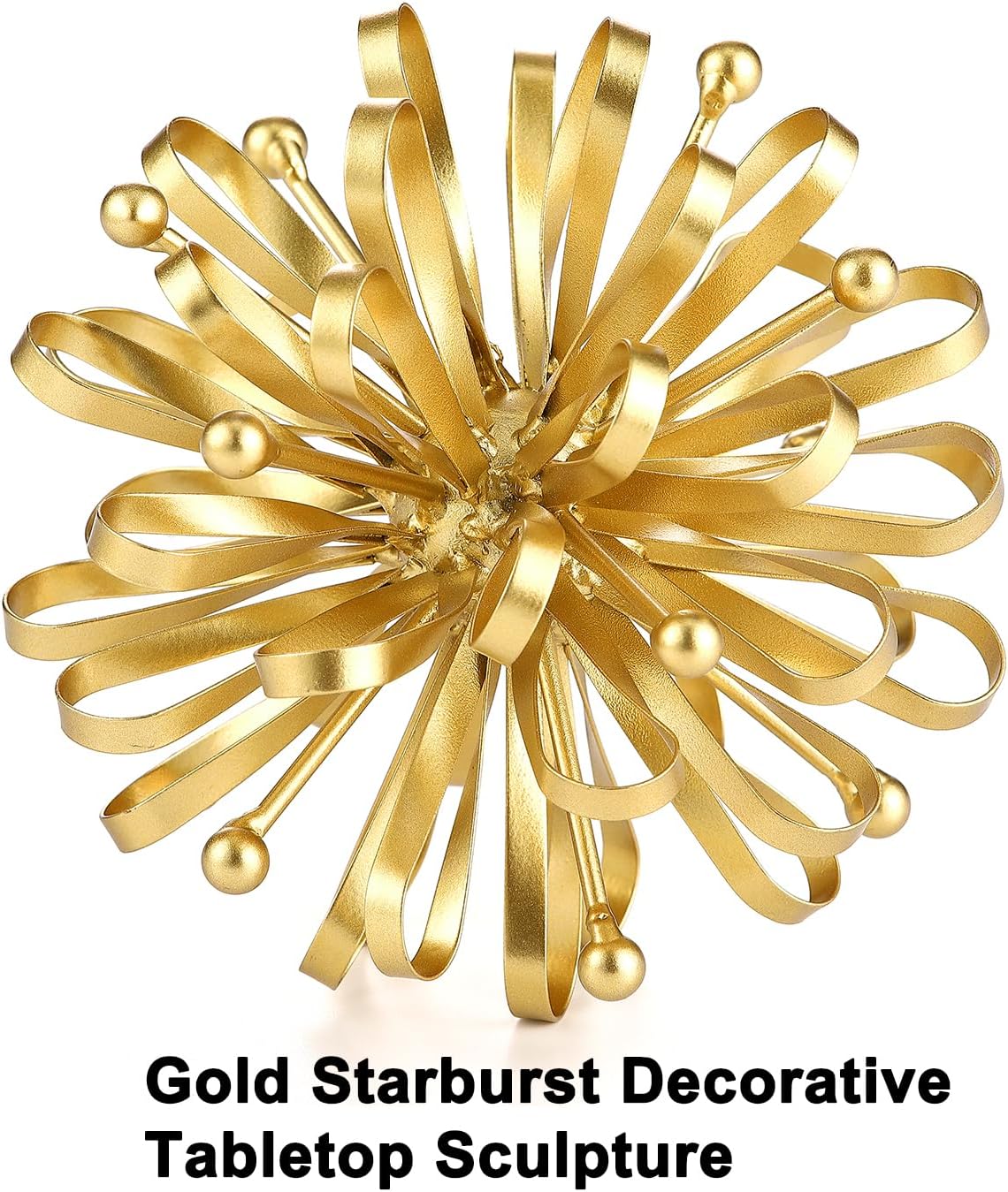 Modern Table Decor / Ribbon & Beads / Gold