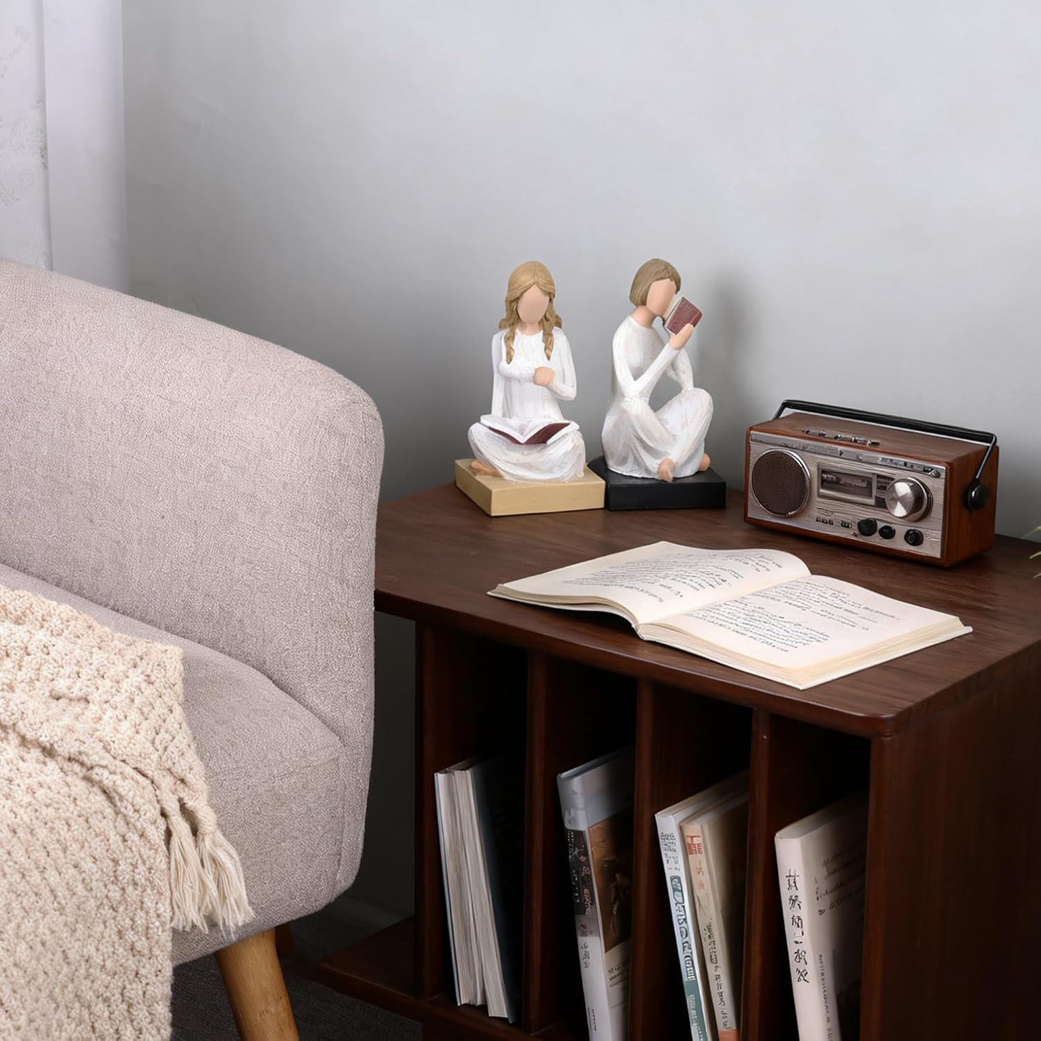 Book Lovers Gifts / Unique Reading Figurine Book Ends