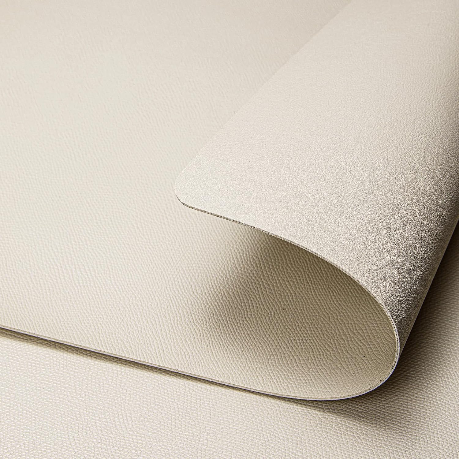 DOLOPL Beige Placemats Set of 8, Faux Leather Place Mats, Modern Dining | Leather-look, Easy Clean,Washable, Heat